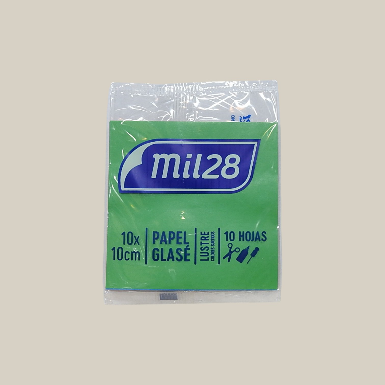 Papel mil28 10x10 glace lustre x 10 h