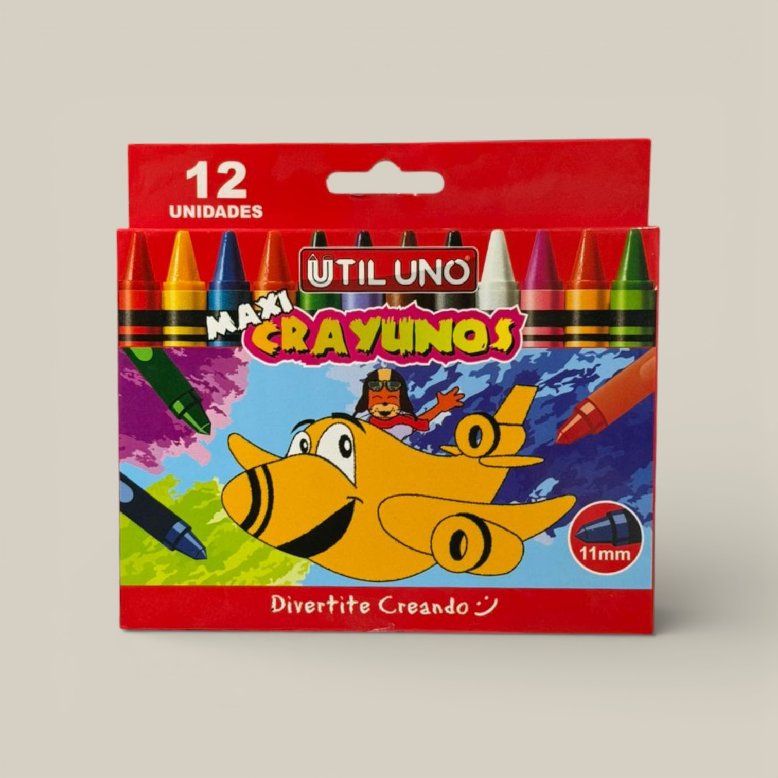 Crayones de colores jumbo x 12