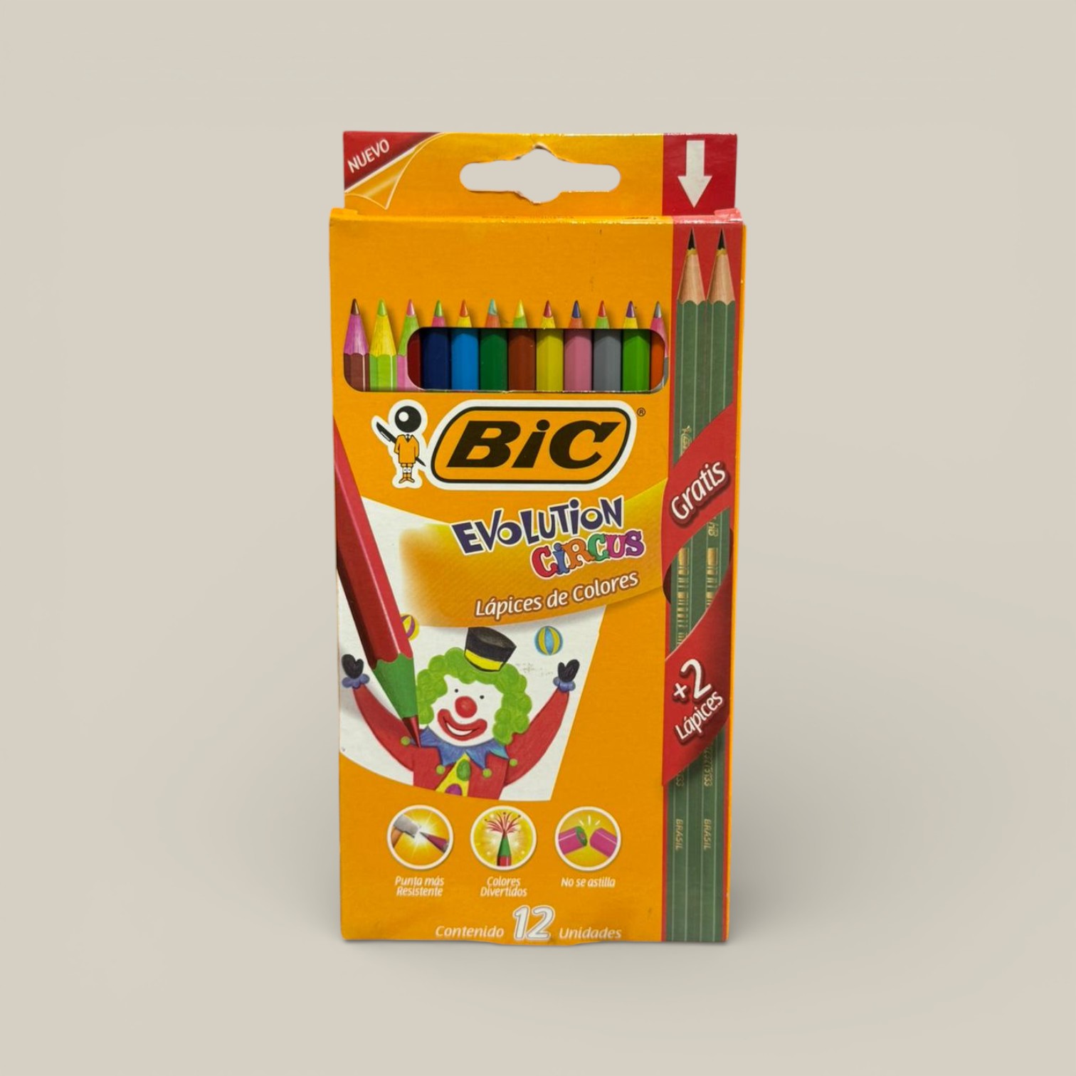 Lapiz color bic evolution circus x12u.art.007-0085