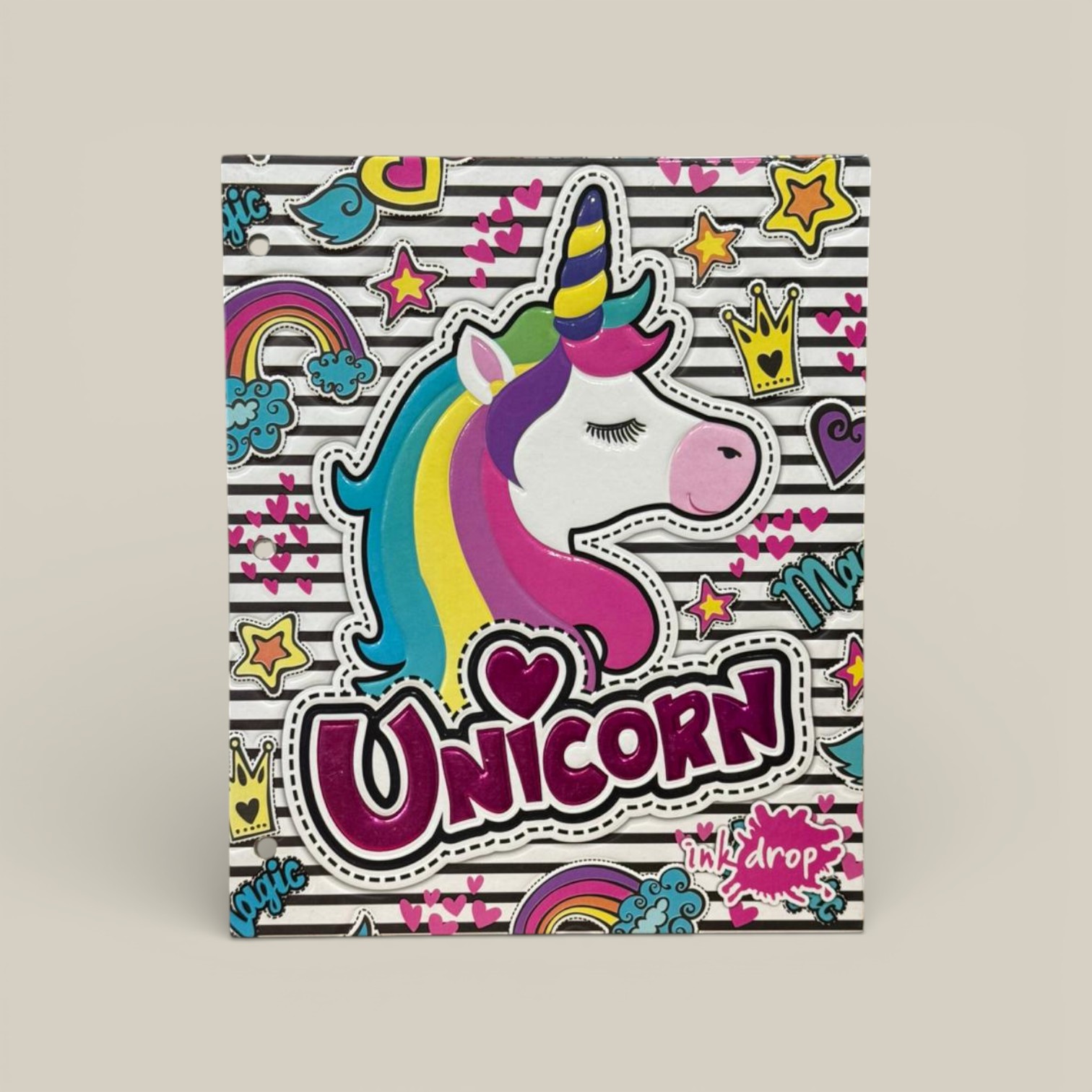 Carpeta nro. 3 relieve unicornio i art.102024