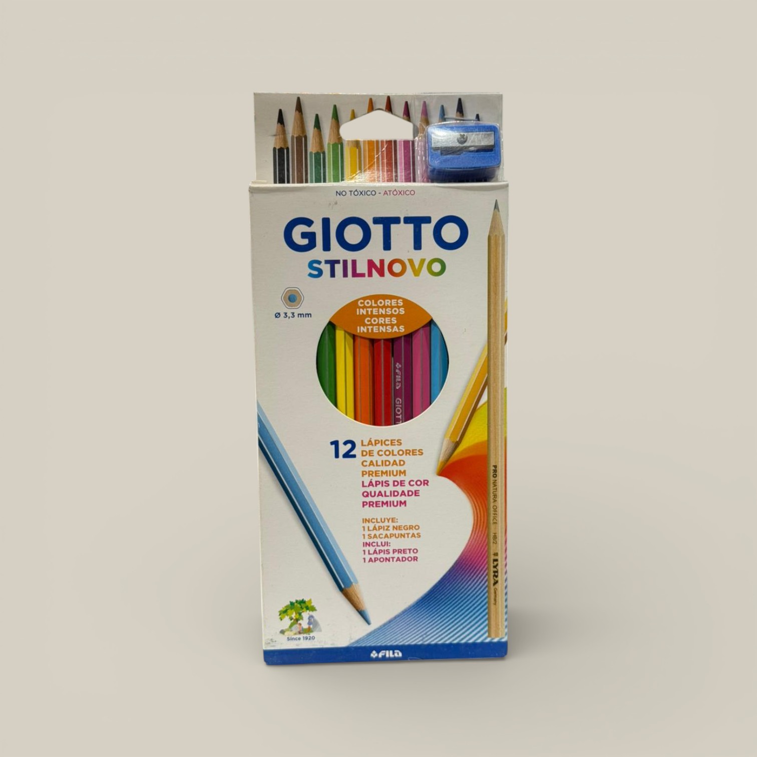 Lapiz color giotto stilnovo largo x 12u.art.256500