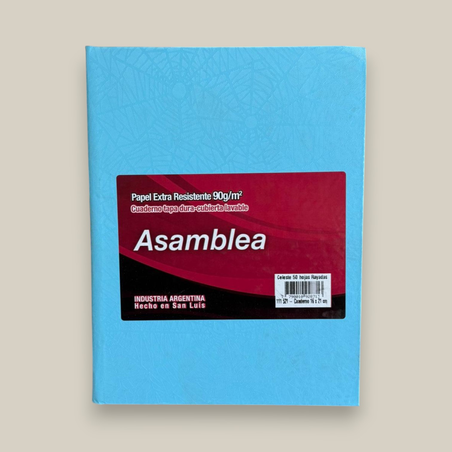 Cuaderno asamblea 16*21 50h ara?a celeste