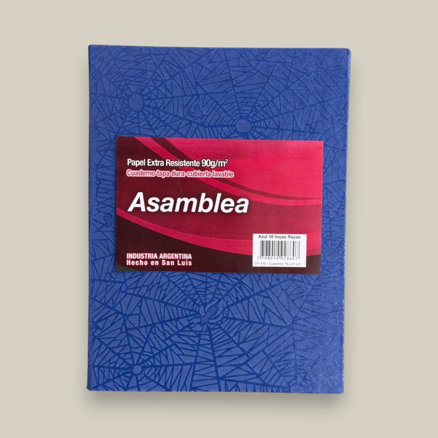 Cuaderno asamblea 16*21 50h ara?a azul