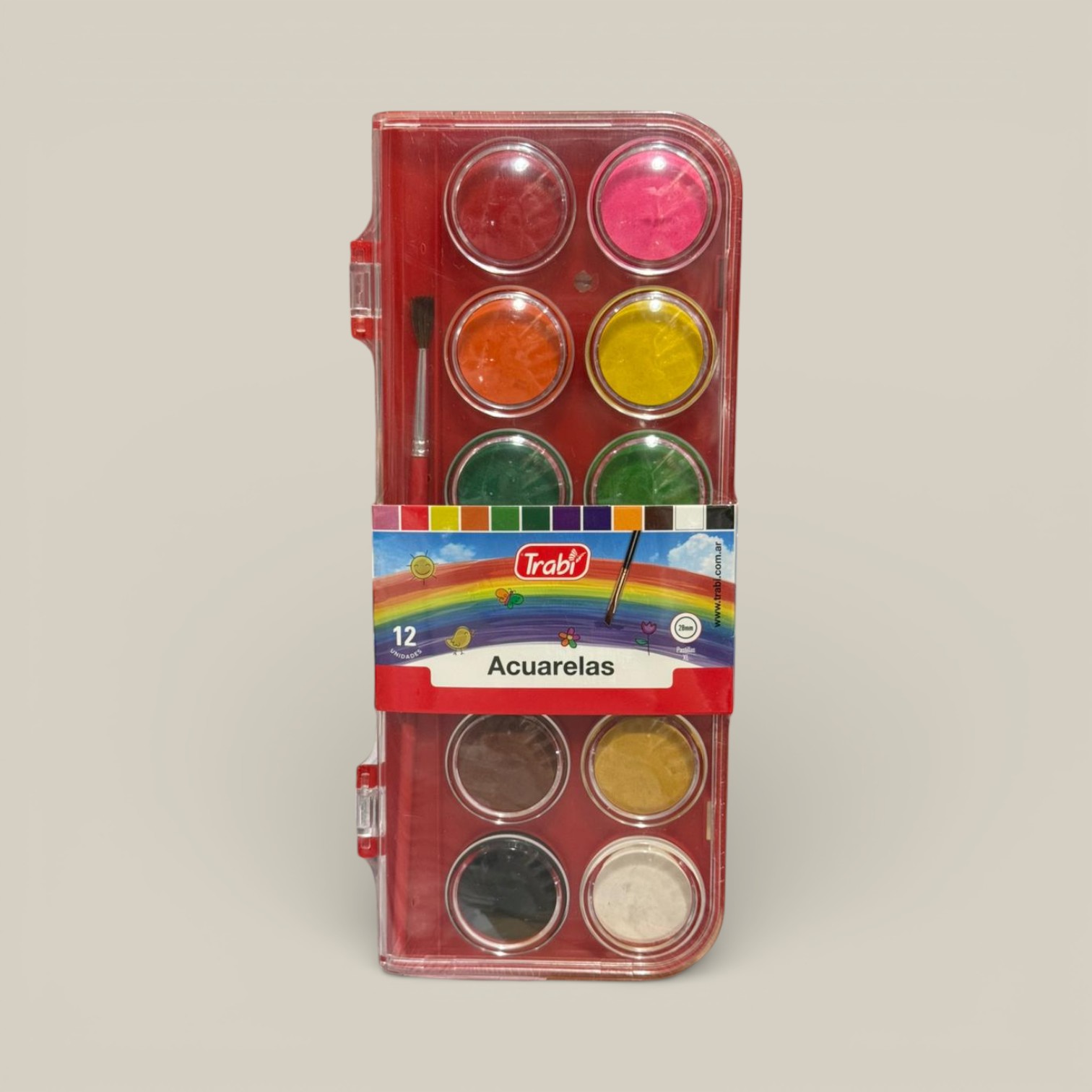 Acuarelas est.rigido x 12