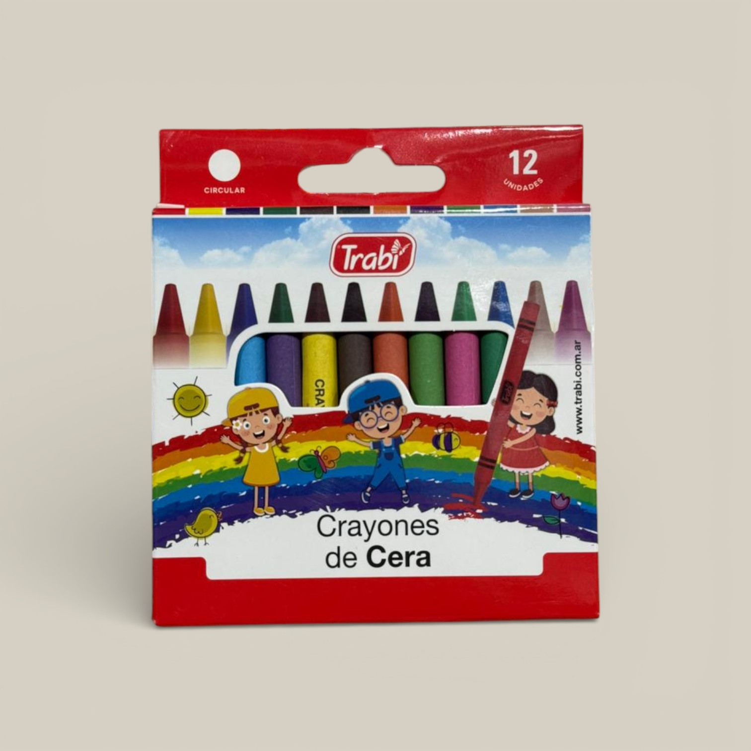Crayones pasteles de cera x 12 surt. art. tr1026