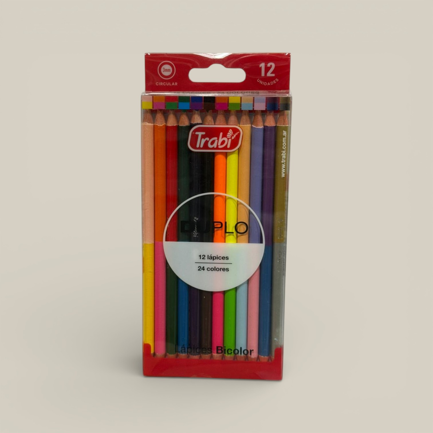 Lapices de color doble color x 12 art. tr7905