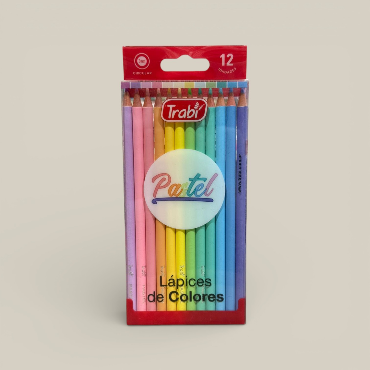 Lapices de color pastel x 12
