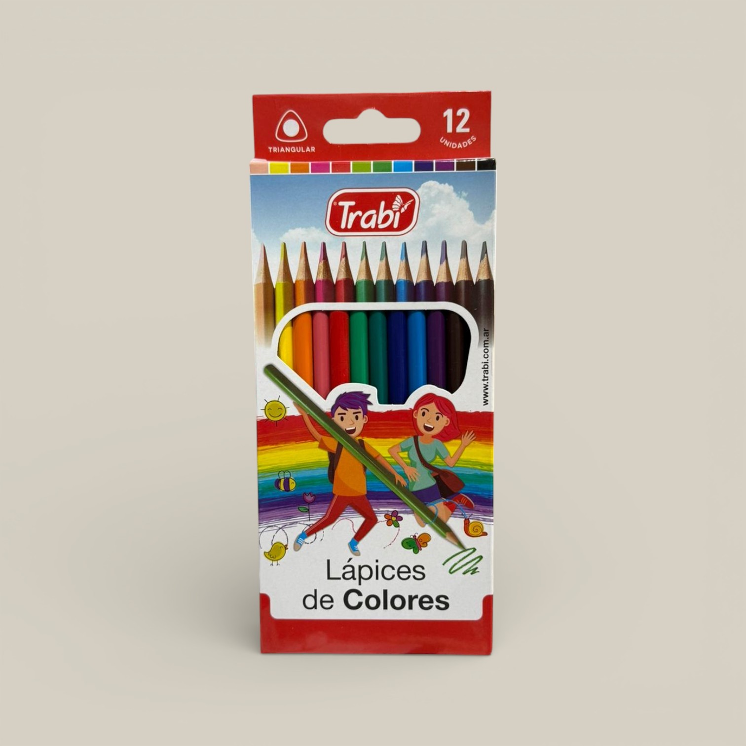 Lapices de colores resina largo x 12