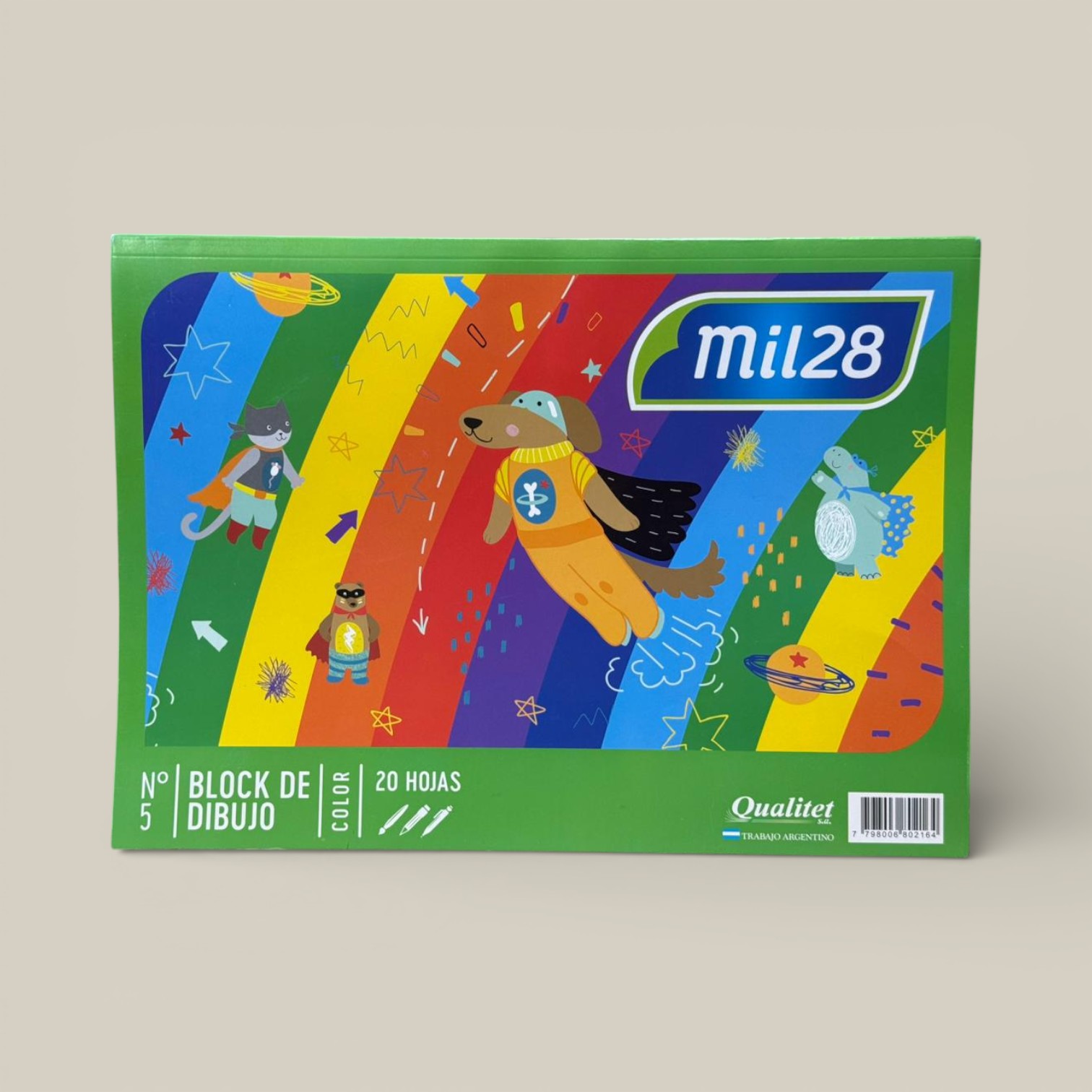 Block dibujo color n 5 x 20 h