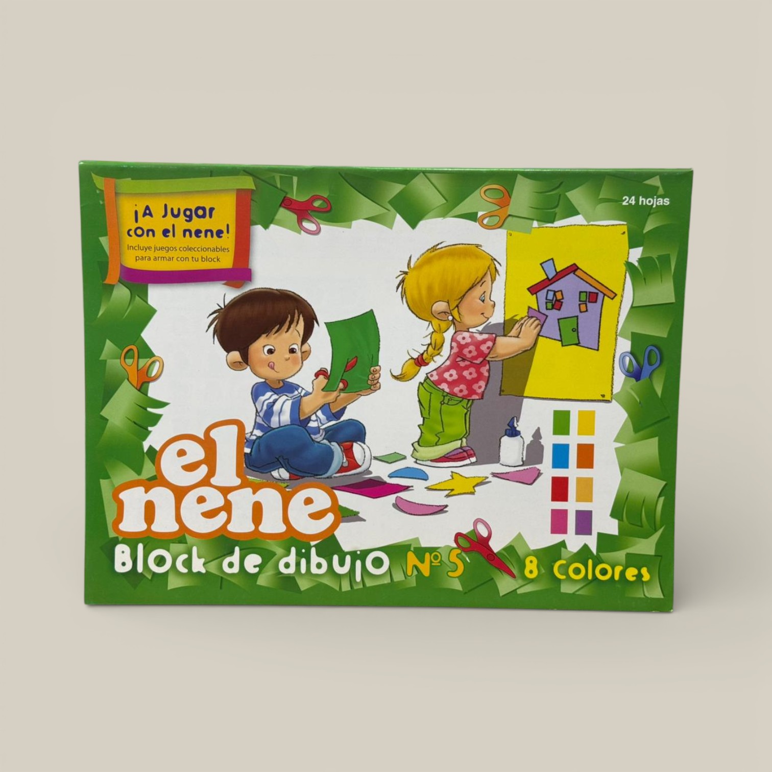 Block de dibujo el nene n.5 color x 24 hojas