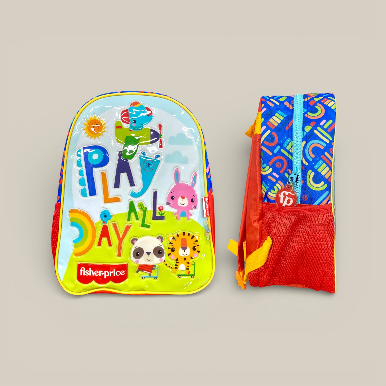 Mochila 12" espalda fischer price art. 42300