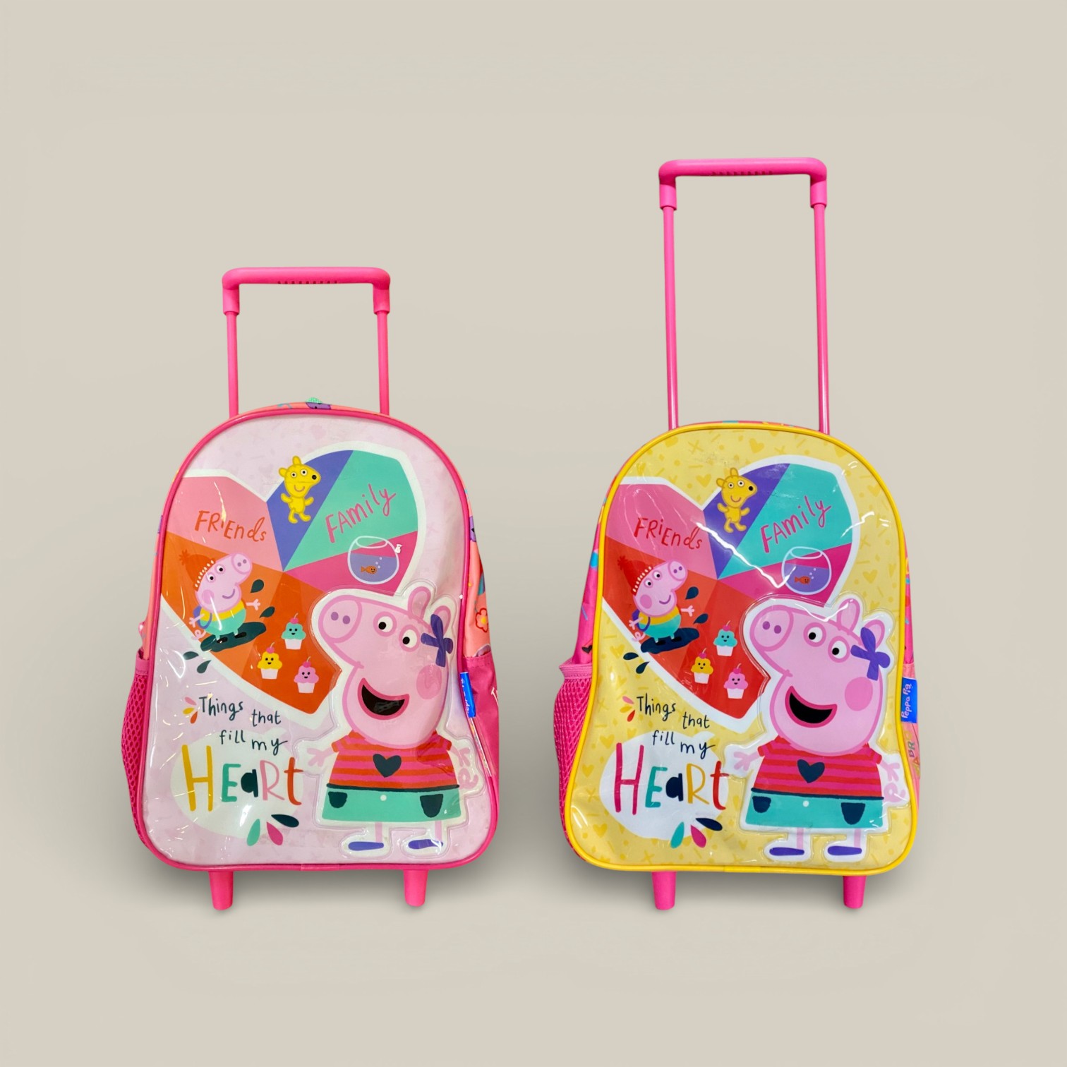 Mochila 12" carro peppa pig corazon art.55401
