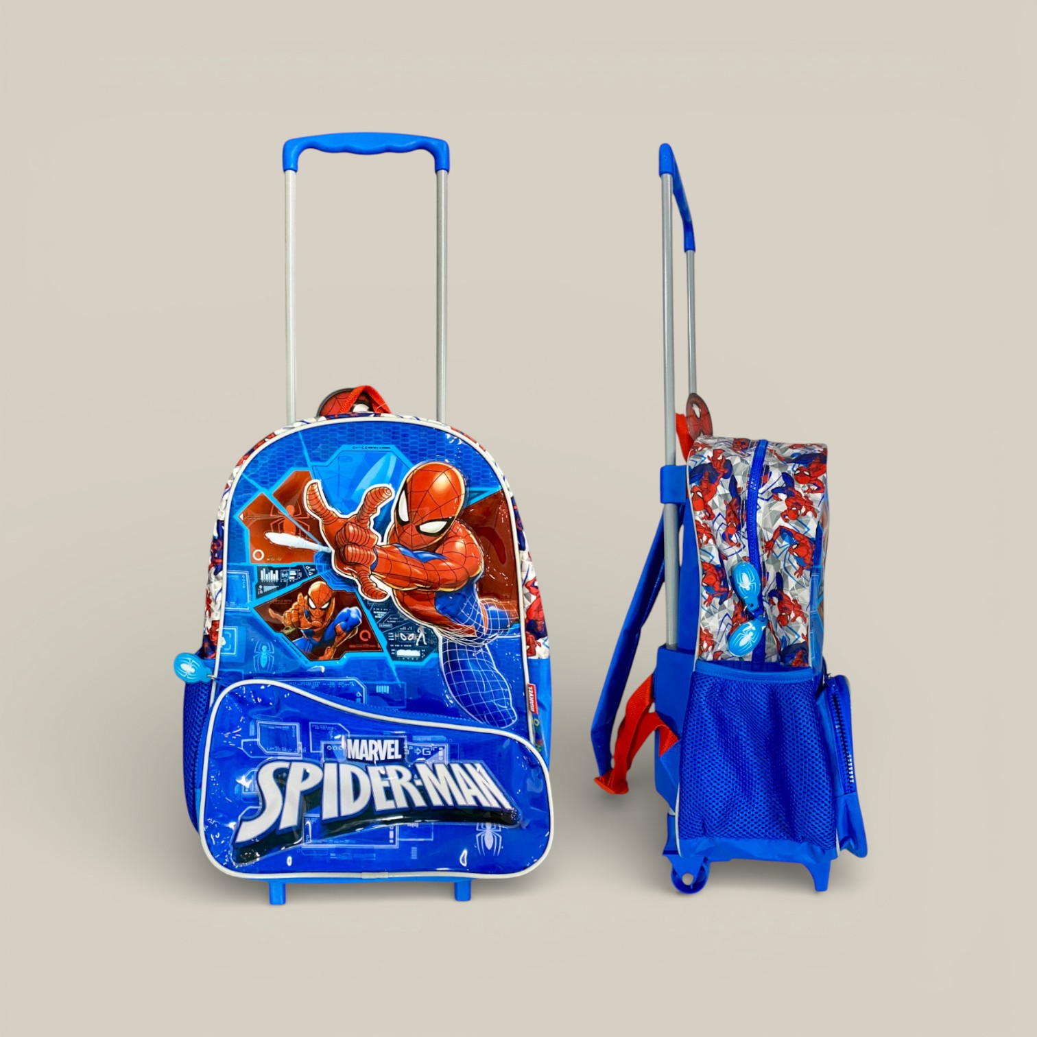 Mochila 16" carro spider-man art. 11717