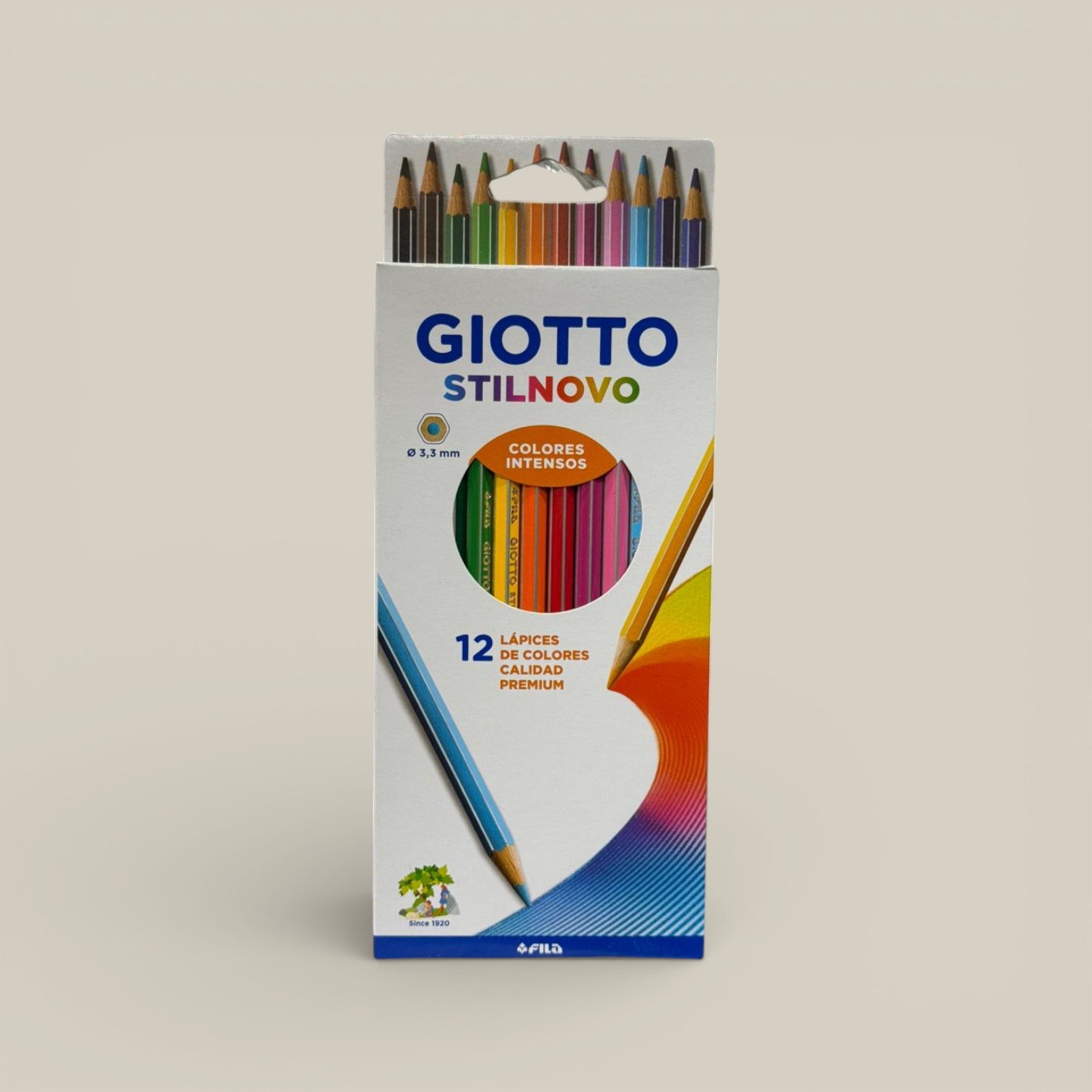 Lapiz color giotto stilnovo x 12 largos