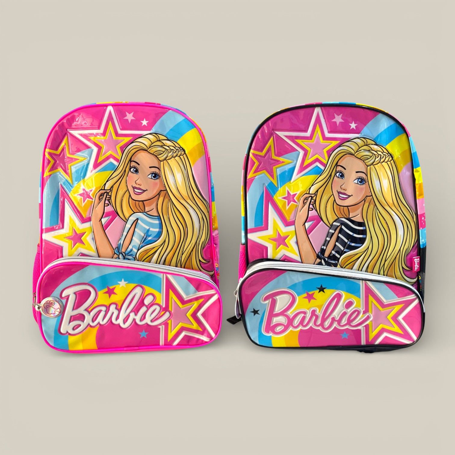 Mochila barbie 16" espalda estrella