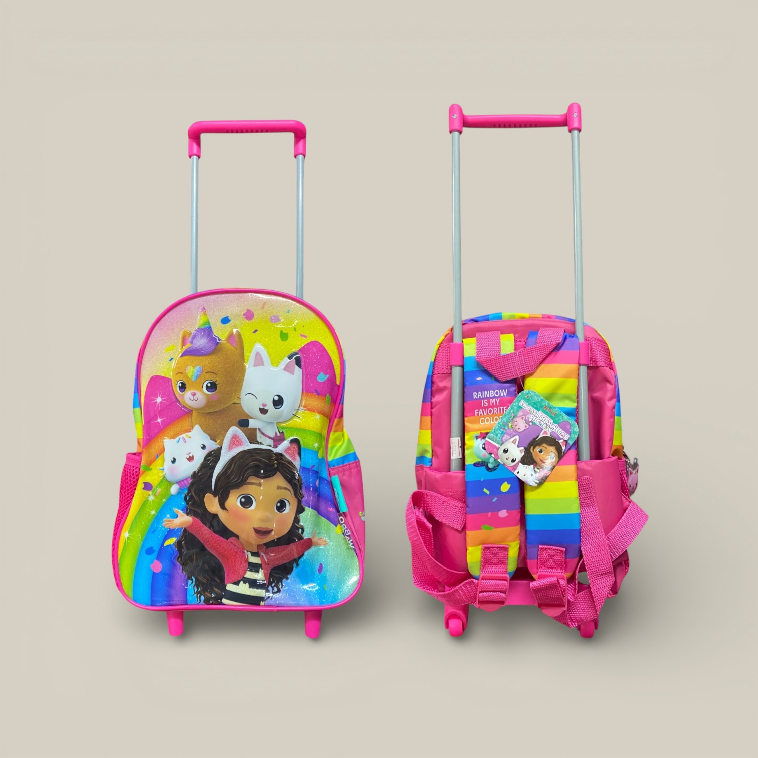 Mochila gabby dollhouse 12" carro amigos