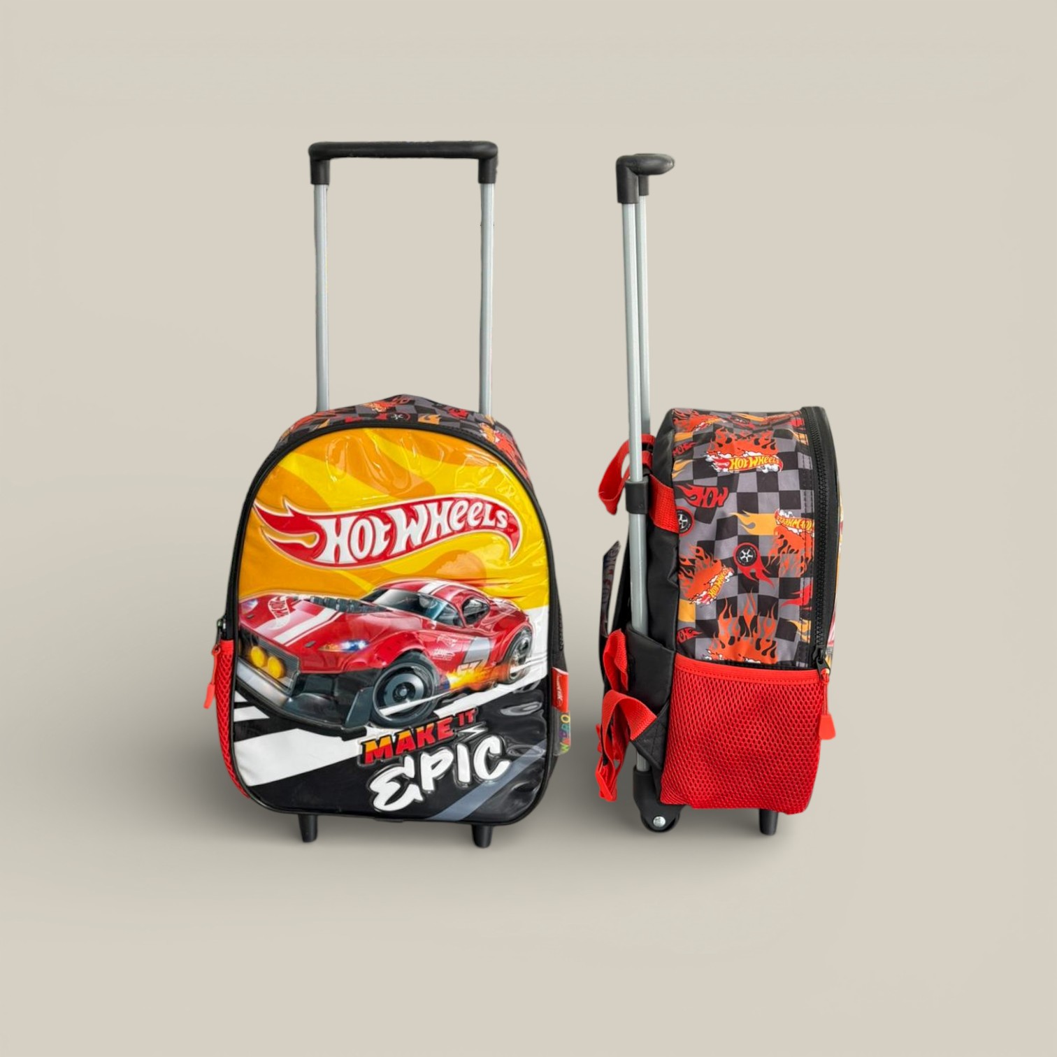 Mochila hot wheels 12" carro epic line