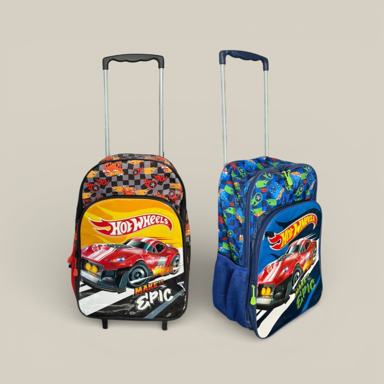 Mochila hot wheels 16" carro epic line