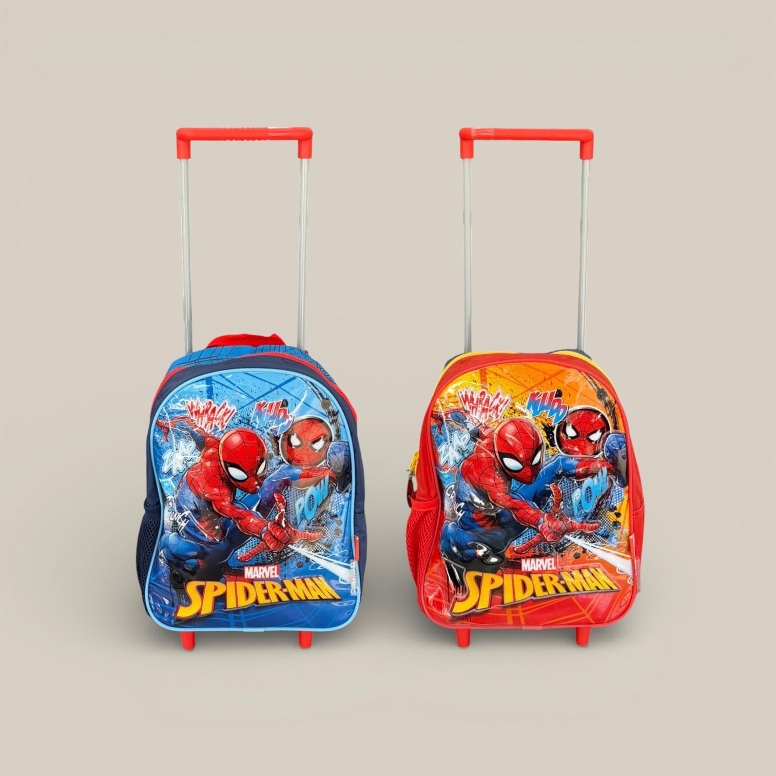Mochila spiderman 12" carro comic