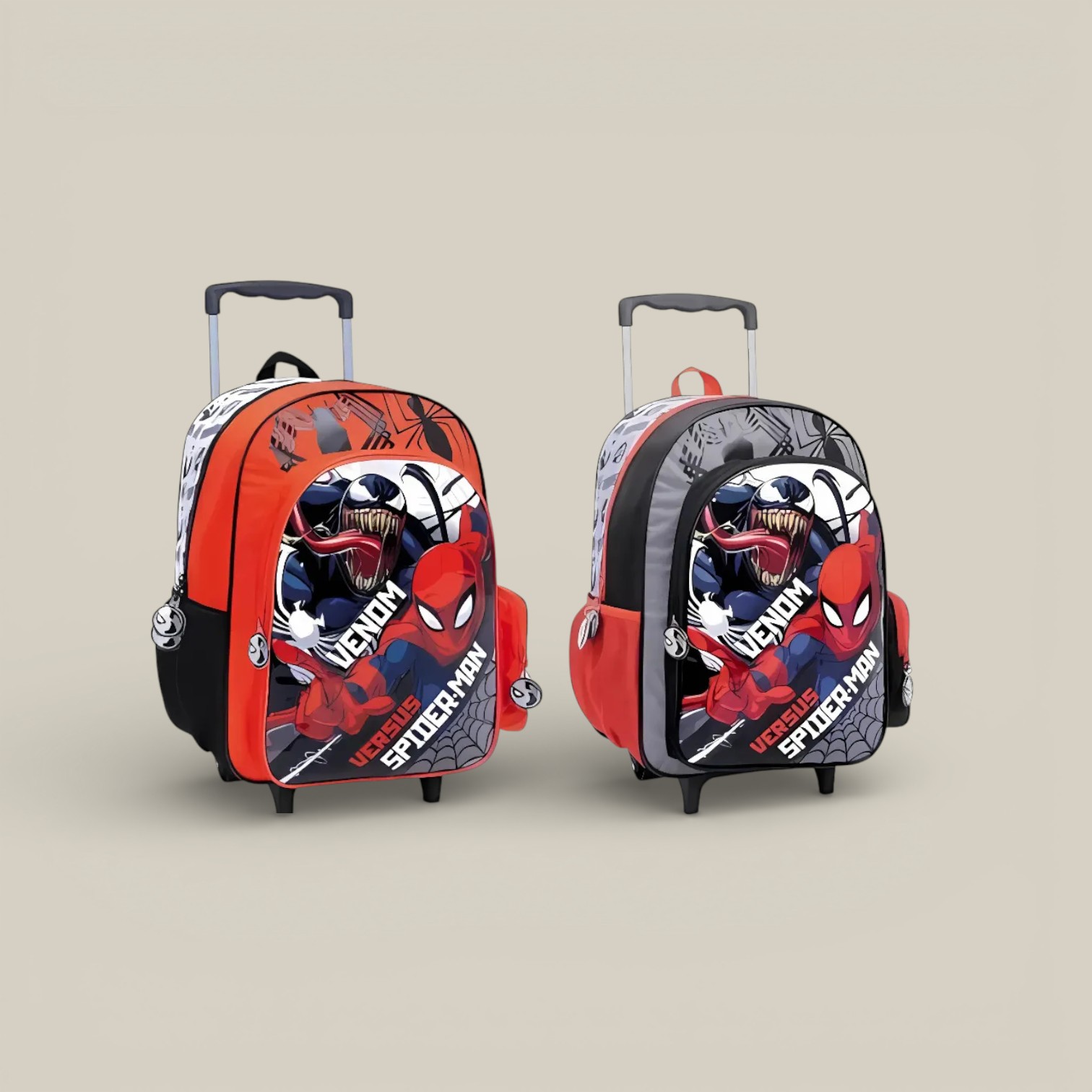 Mochila spiderman 16" carro venom