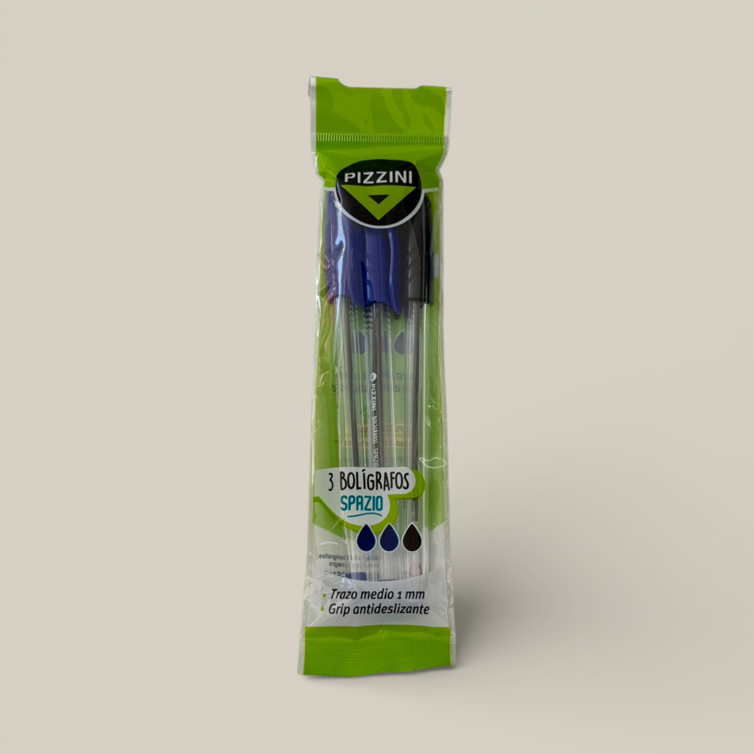 Boligrafo 1 mm az/ng x 3 u.