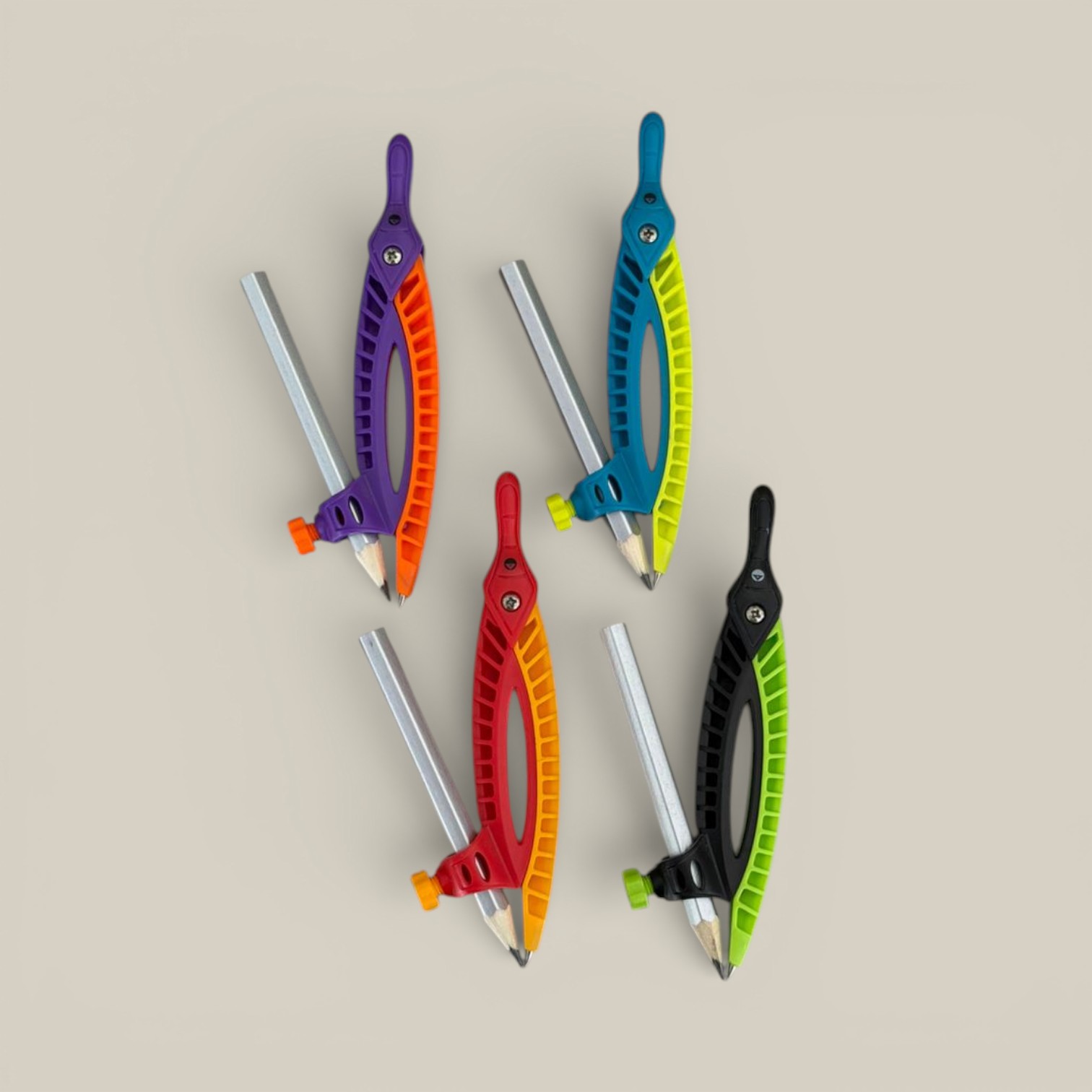 Compas 118 mm escolar plastico c/lapiz