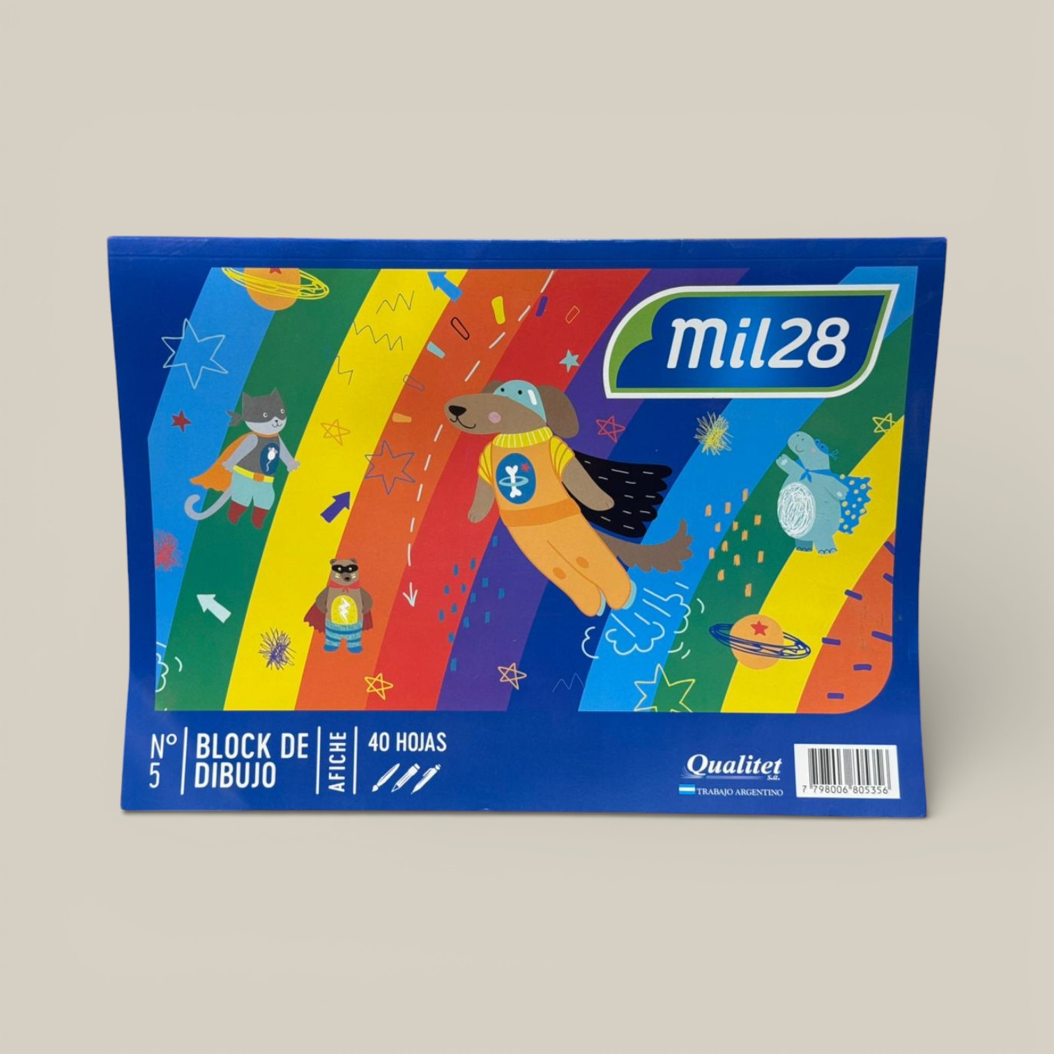 Block de dibujo afiche color n.5 x 40 h