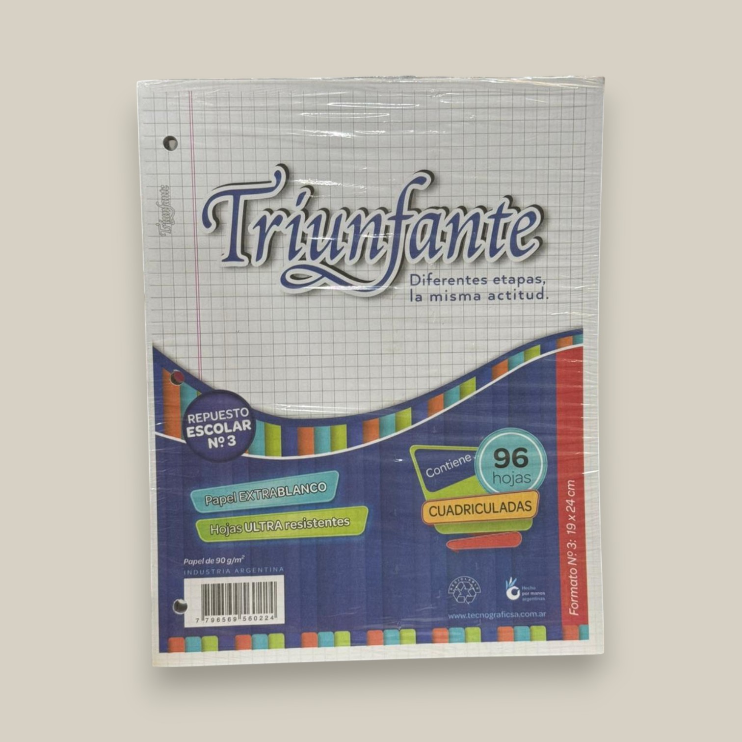 Repuesto triunfante cuadriculado n.3 96 h