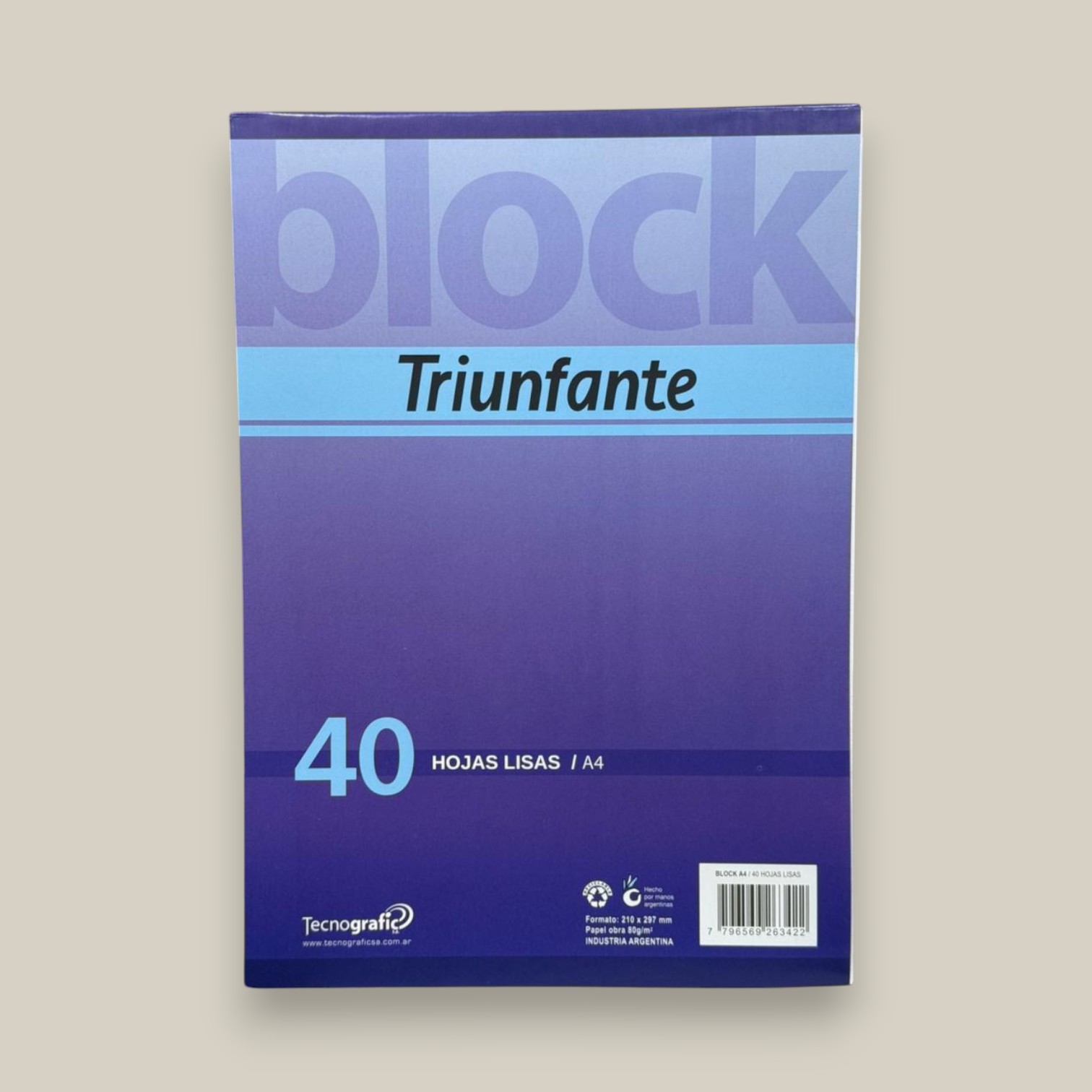 Blocks triunfante a4 lisas 40 h