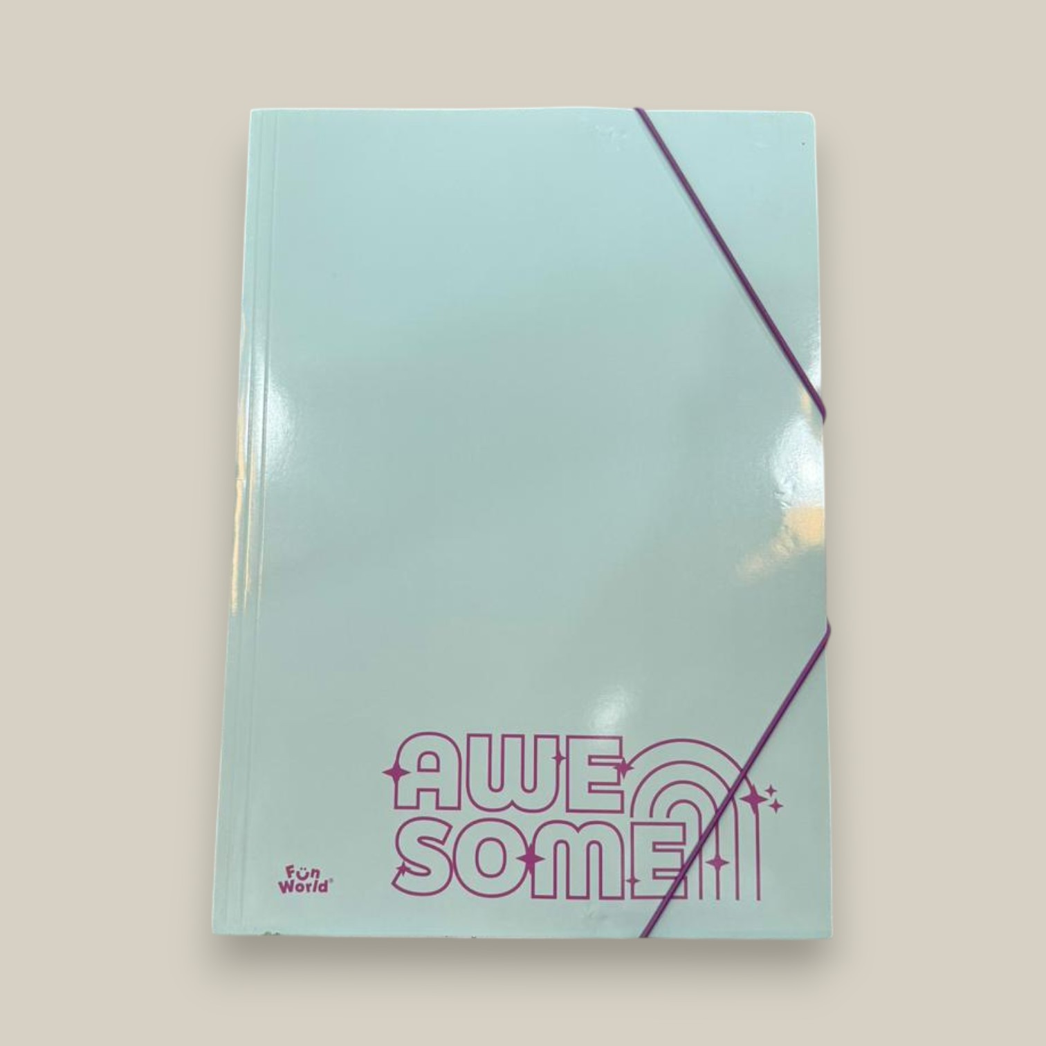 Carpeta 3 solapas fun world shine c/elastico