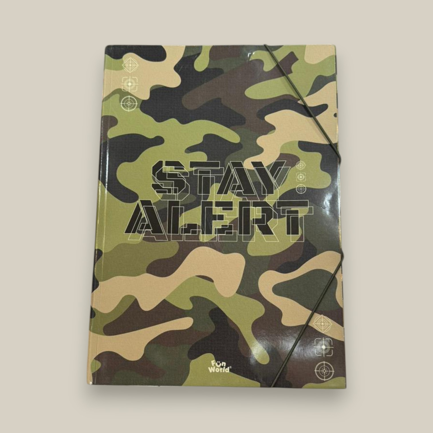 Carpeta 3 solapas fun world stay alert c/elastico