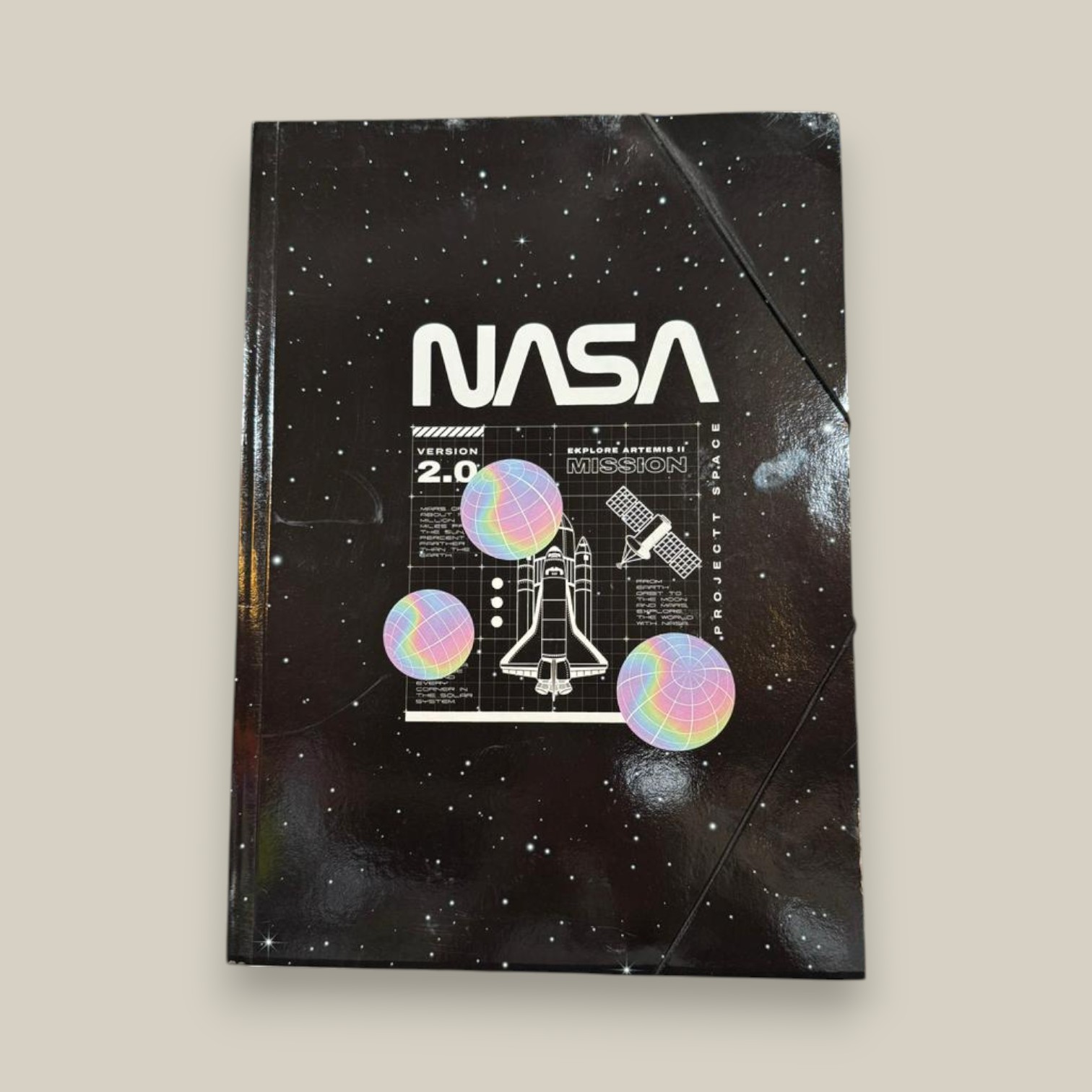 Carpeta 3 solapas fw nasa c/elastico