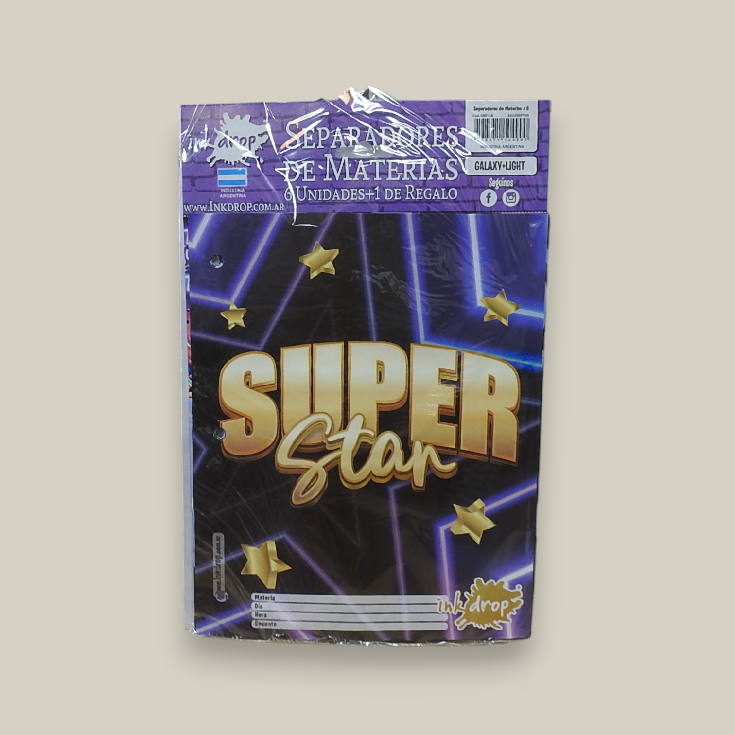 Separadores materia x 6 galaxy light