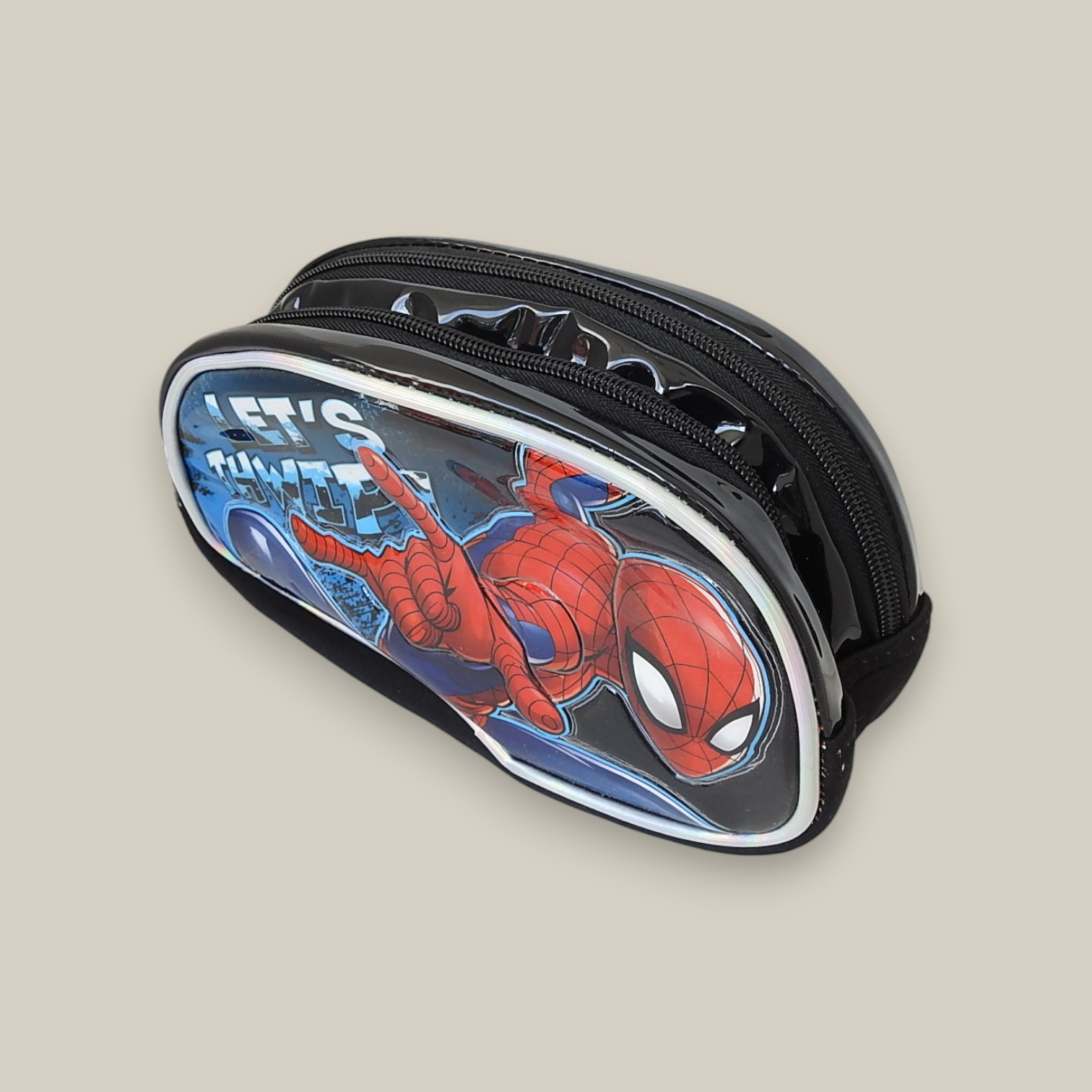 Cartuchera 3d 2 cierre spiderman