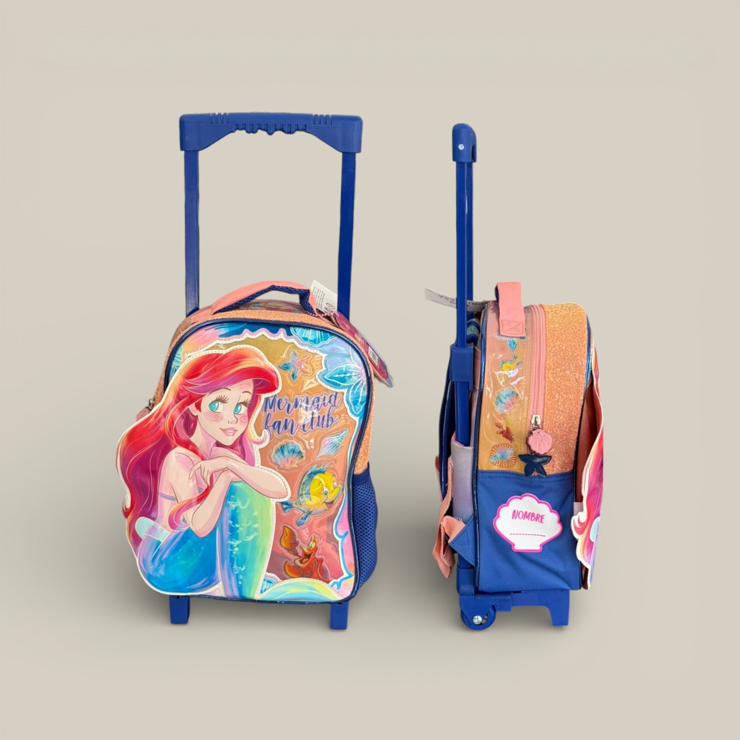 Mochila sirenita 12" c/carro