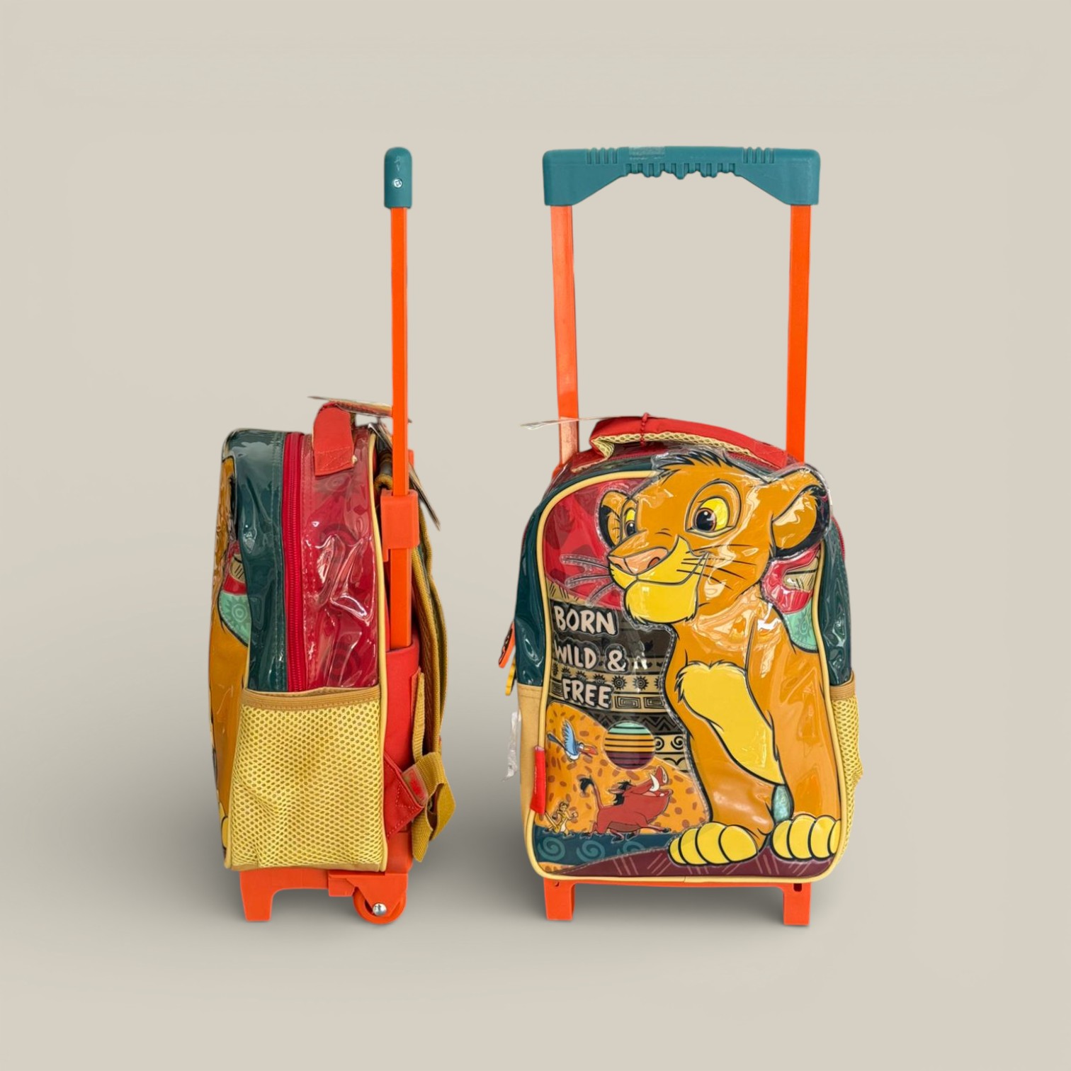 Mochila el rey leon 12" c/carro