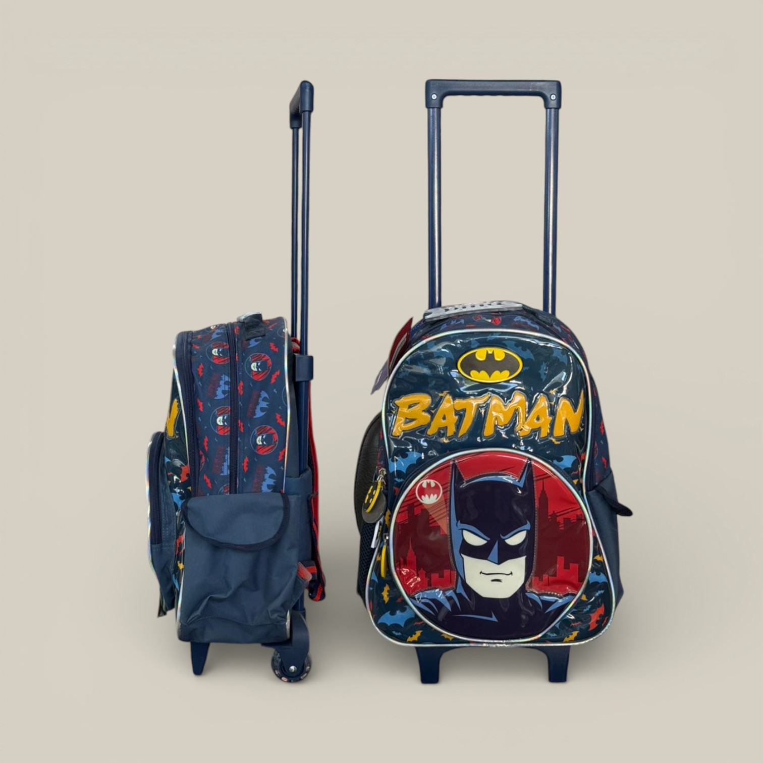 Mochila batman 16" c/carro