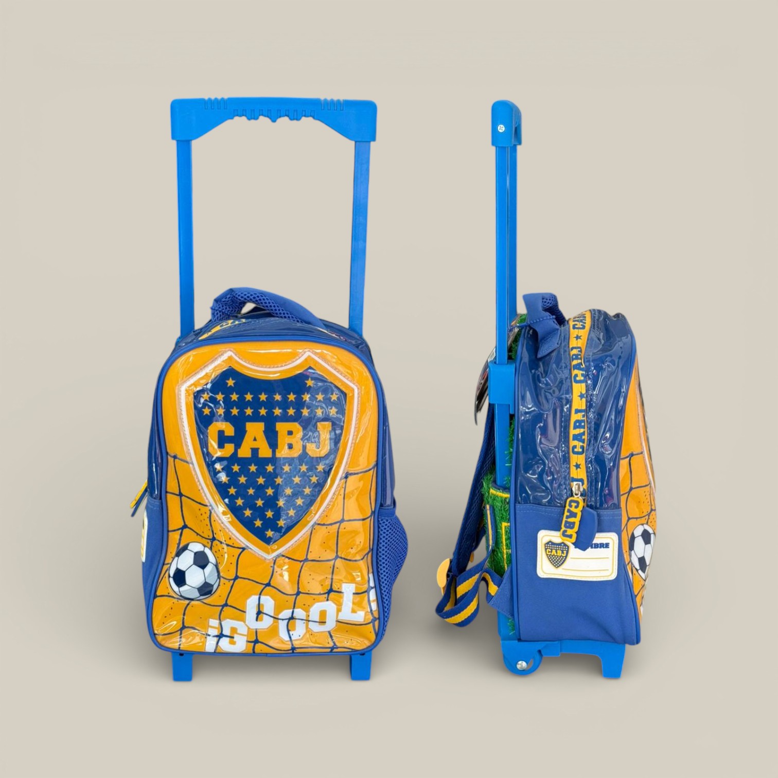 Mochila boca juniors 12" c/carro