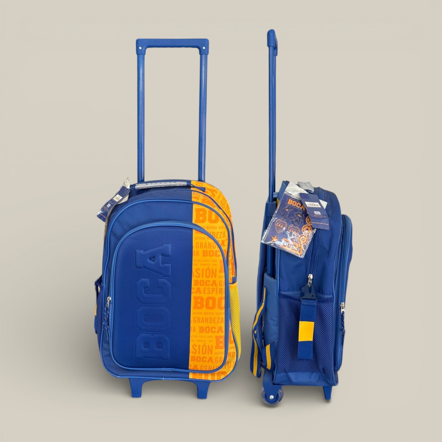 Mochila boca juniors 18" c/carro