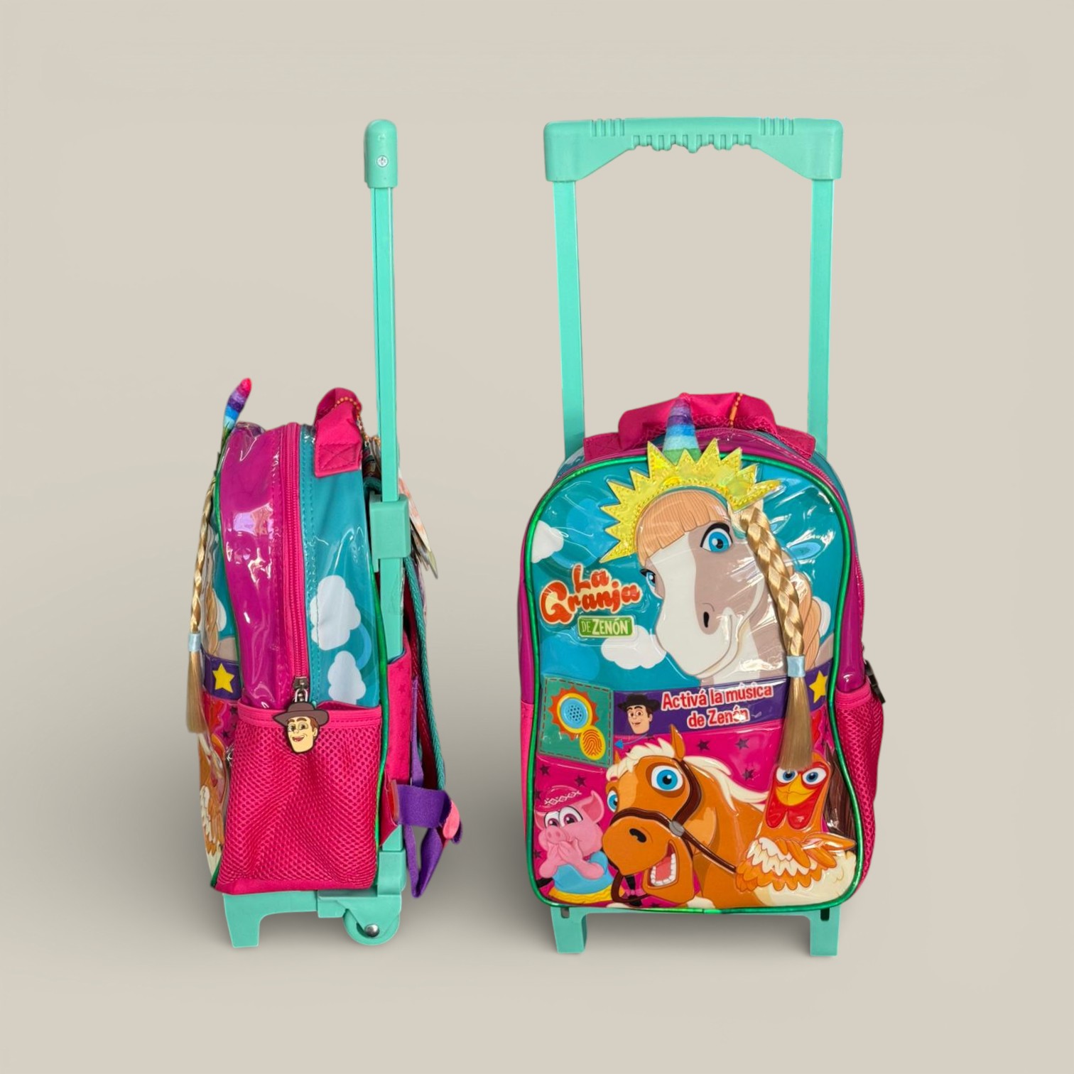 Mochila la granja de zenon 12" c/carro