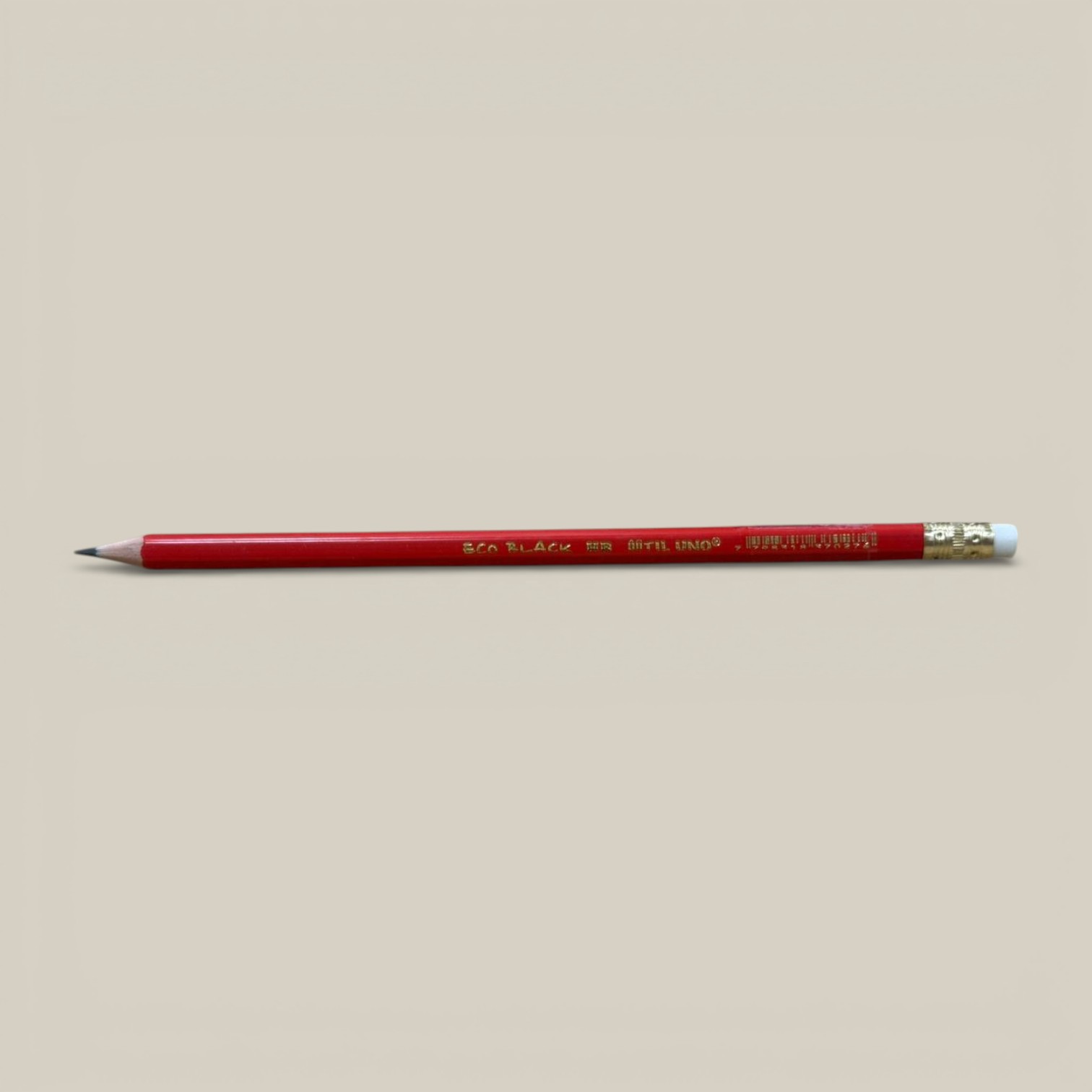 Lapiz negro hb de plastico c/goma