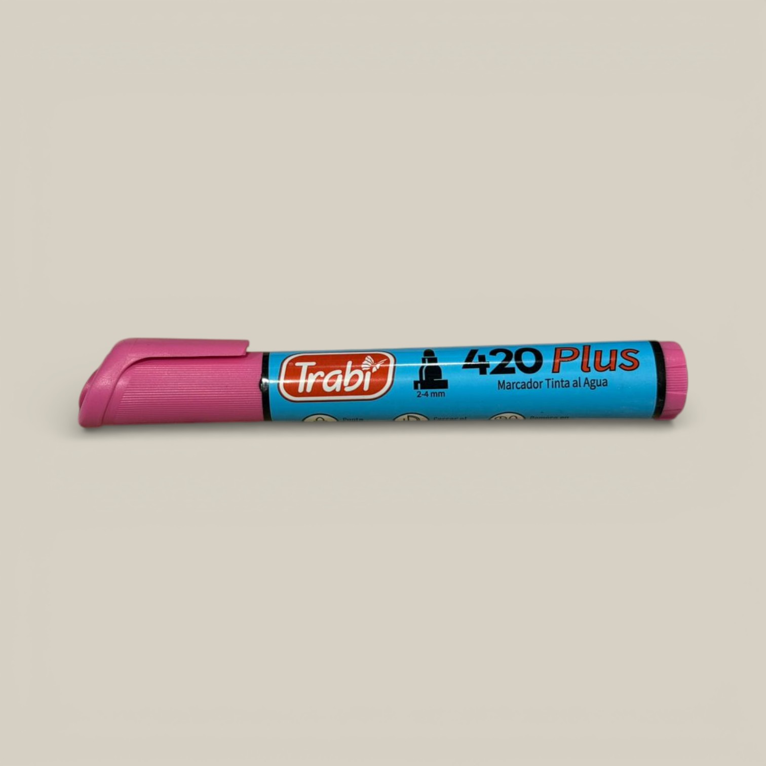 Marcador al agua 420 rosa trabi