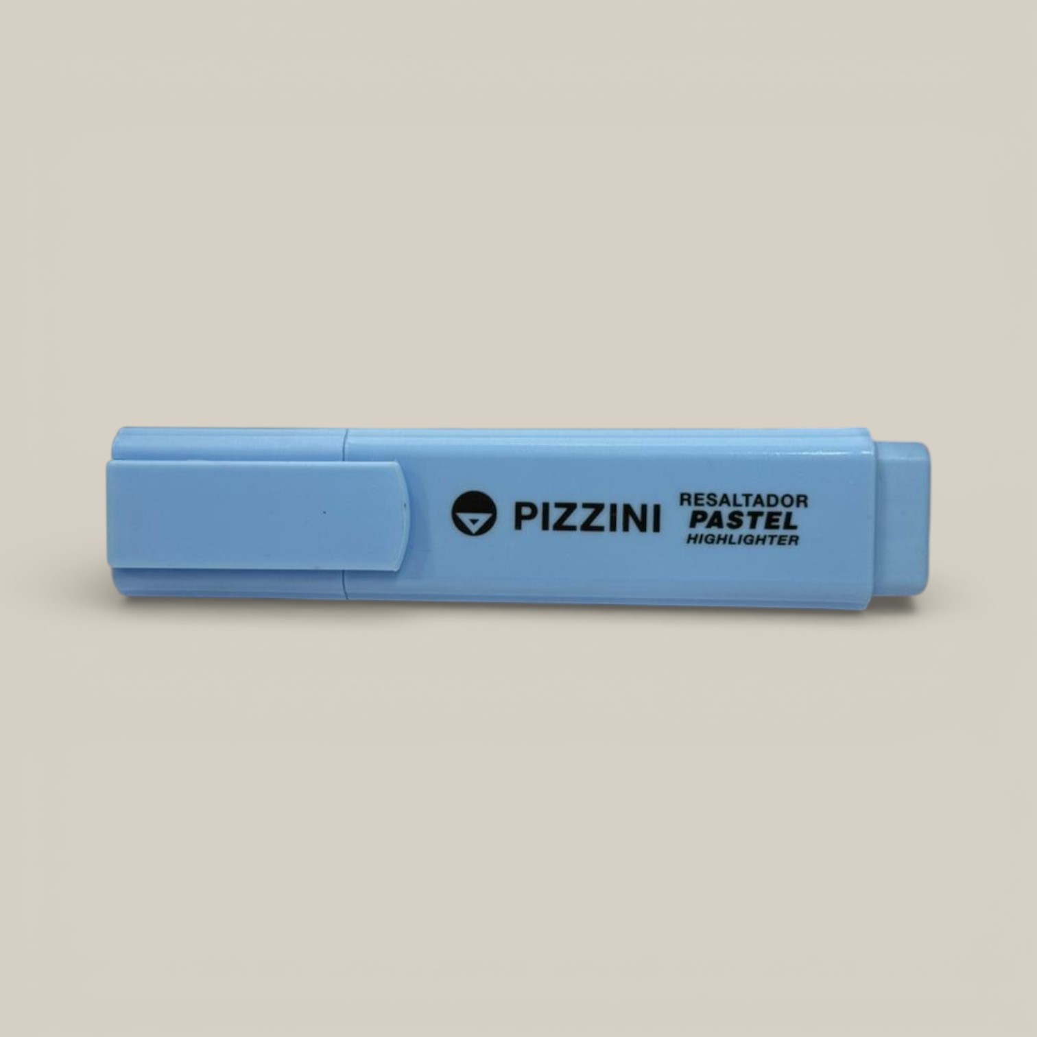 Resaltador punta biselada celeste pastel