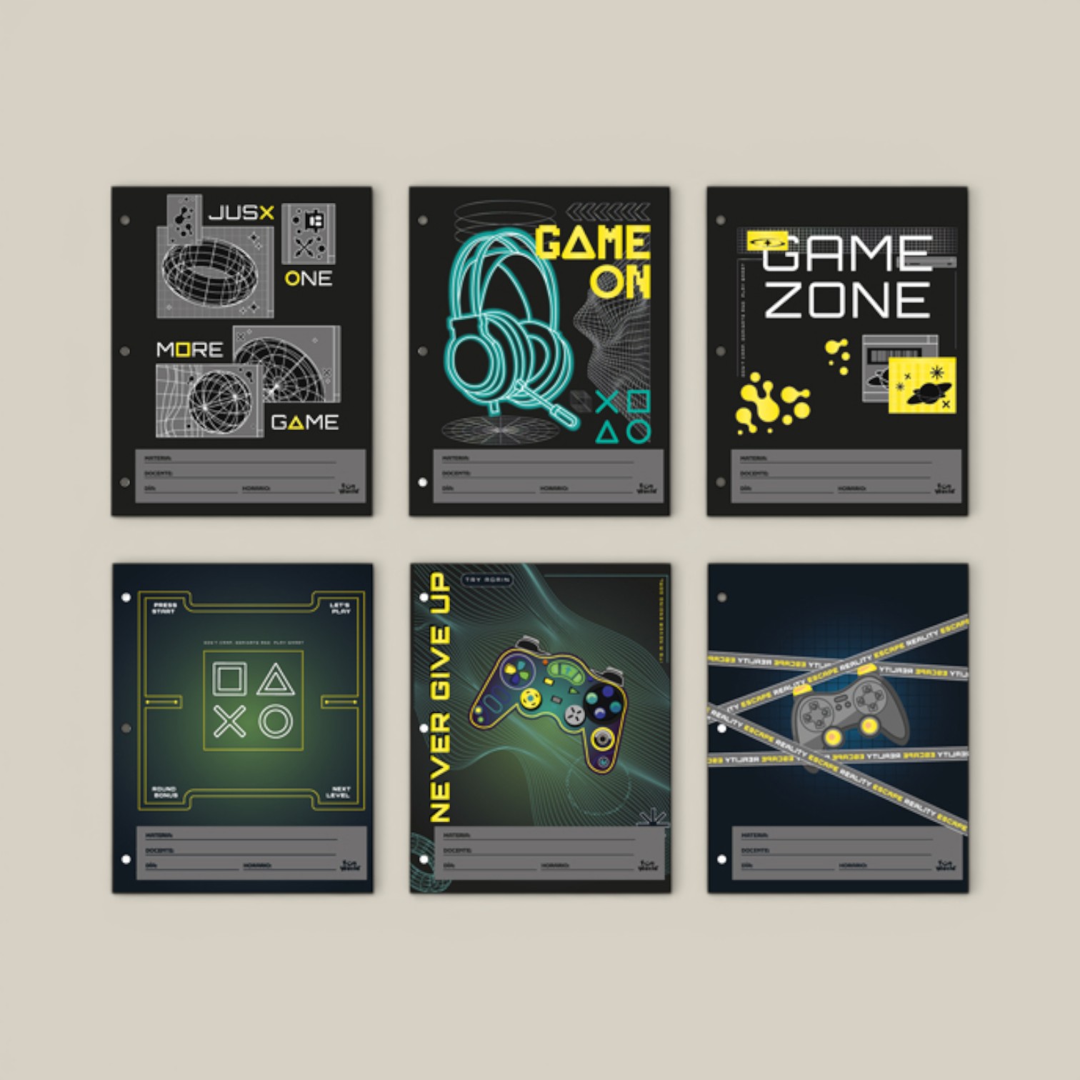 Separador n.3 fun world escolar s/lengueta game on