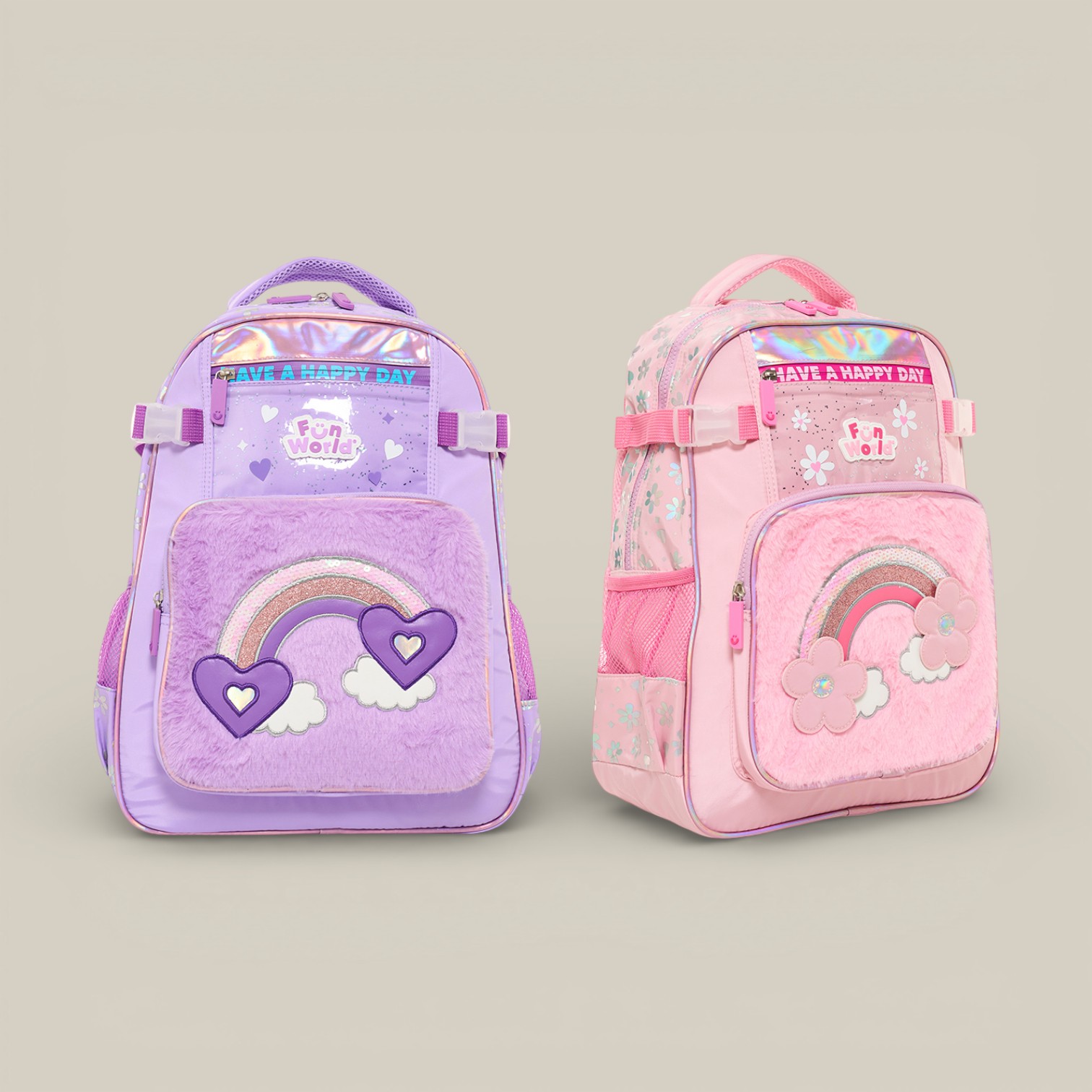 Mochila fun world espalda 17" lovely