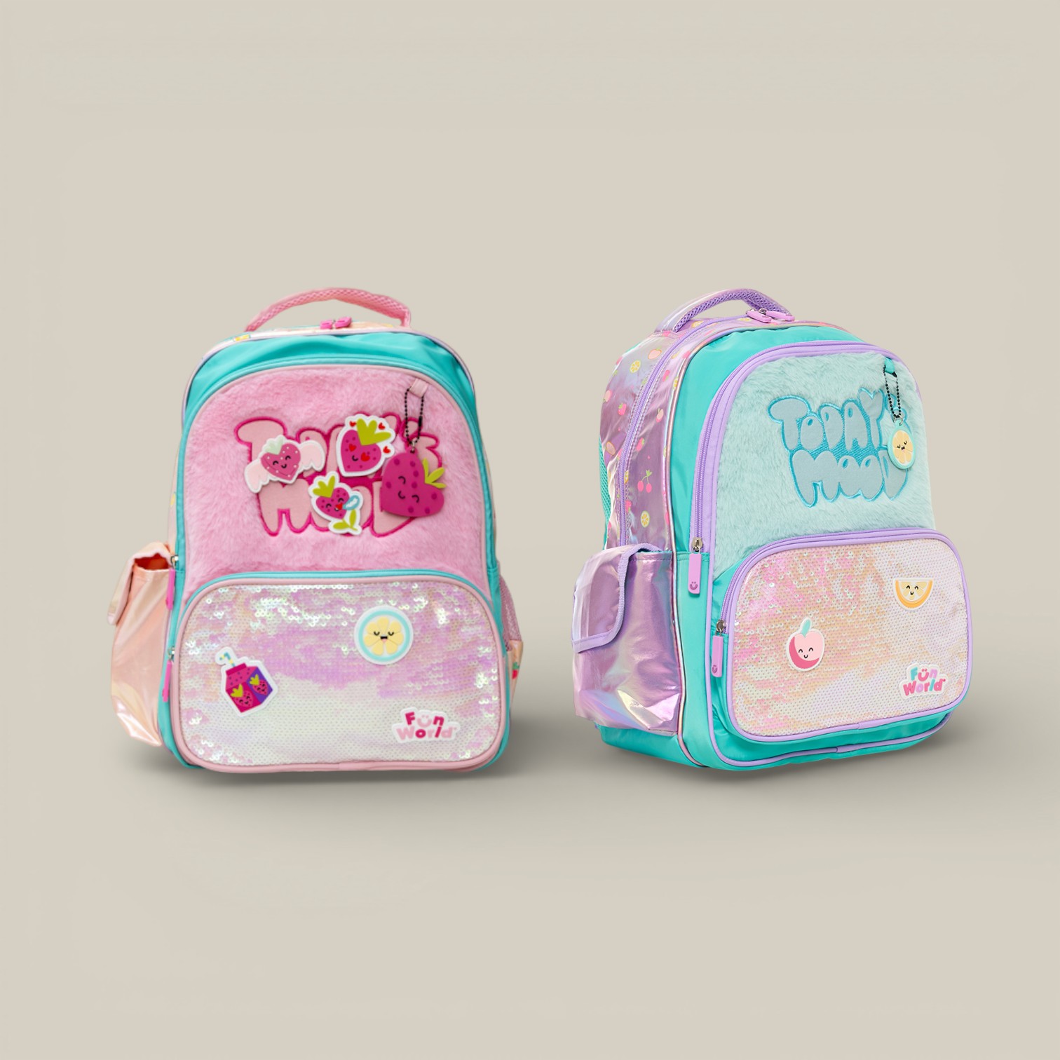 Mochila fun world espalda 17" fresh