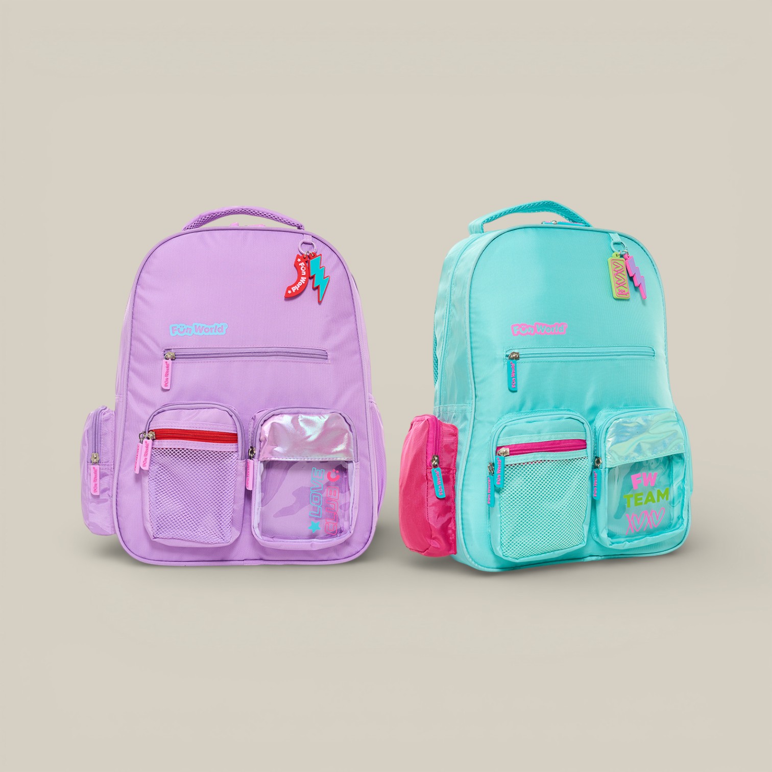 Mochila fun world espalda 17" classic
