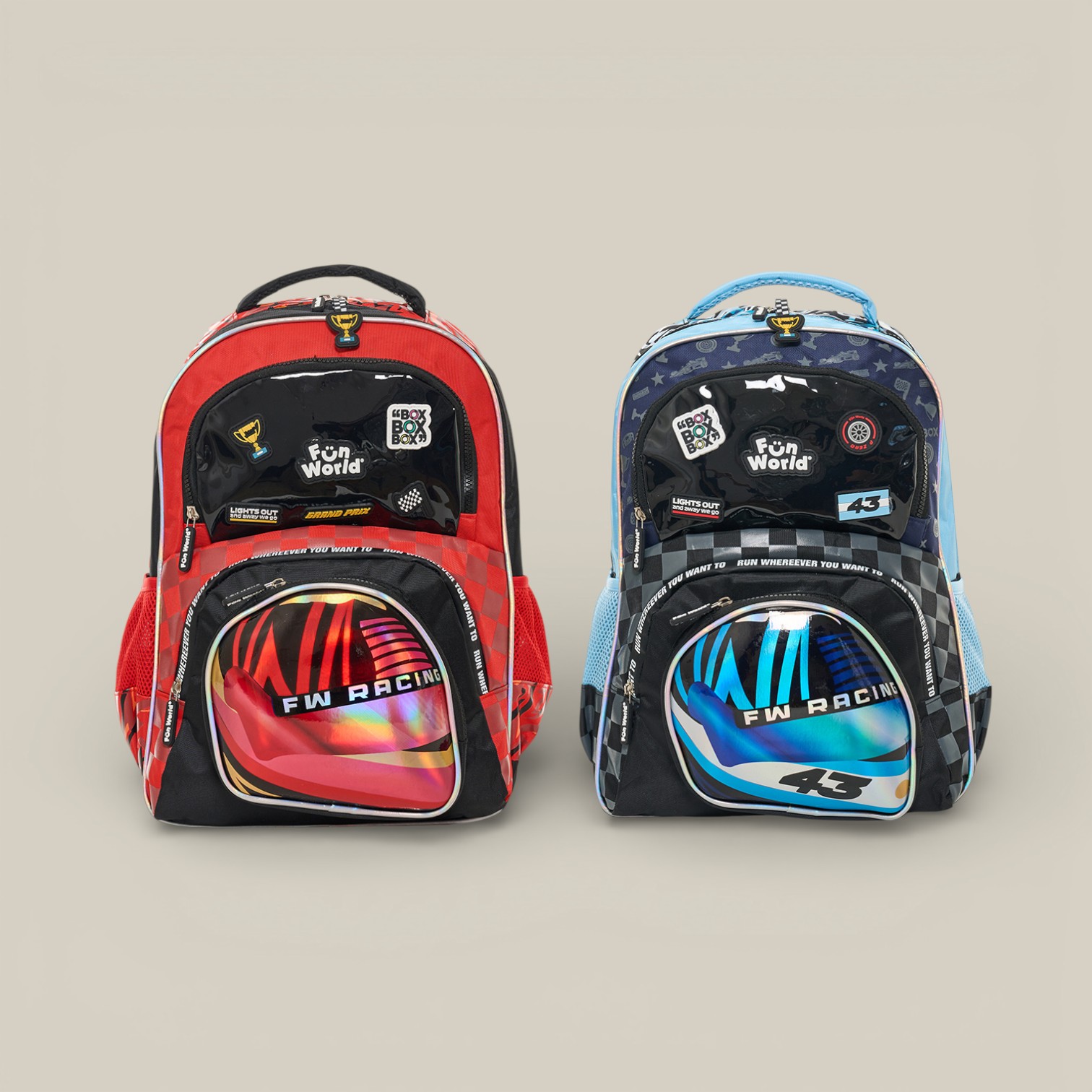 Mochila fun world espalda 17" race