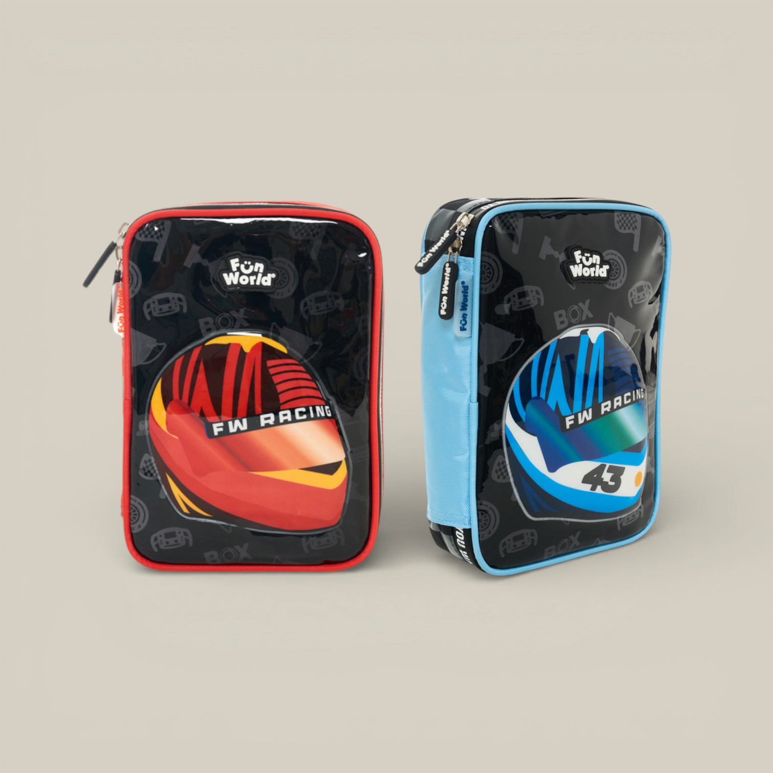 Cartuchera fun world rectangular race
