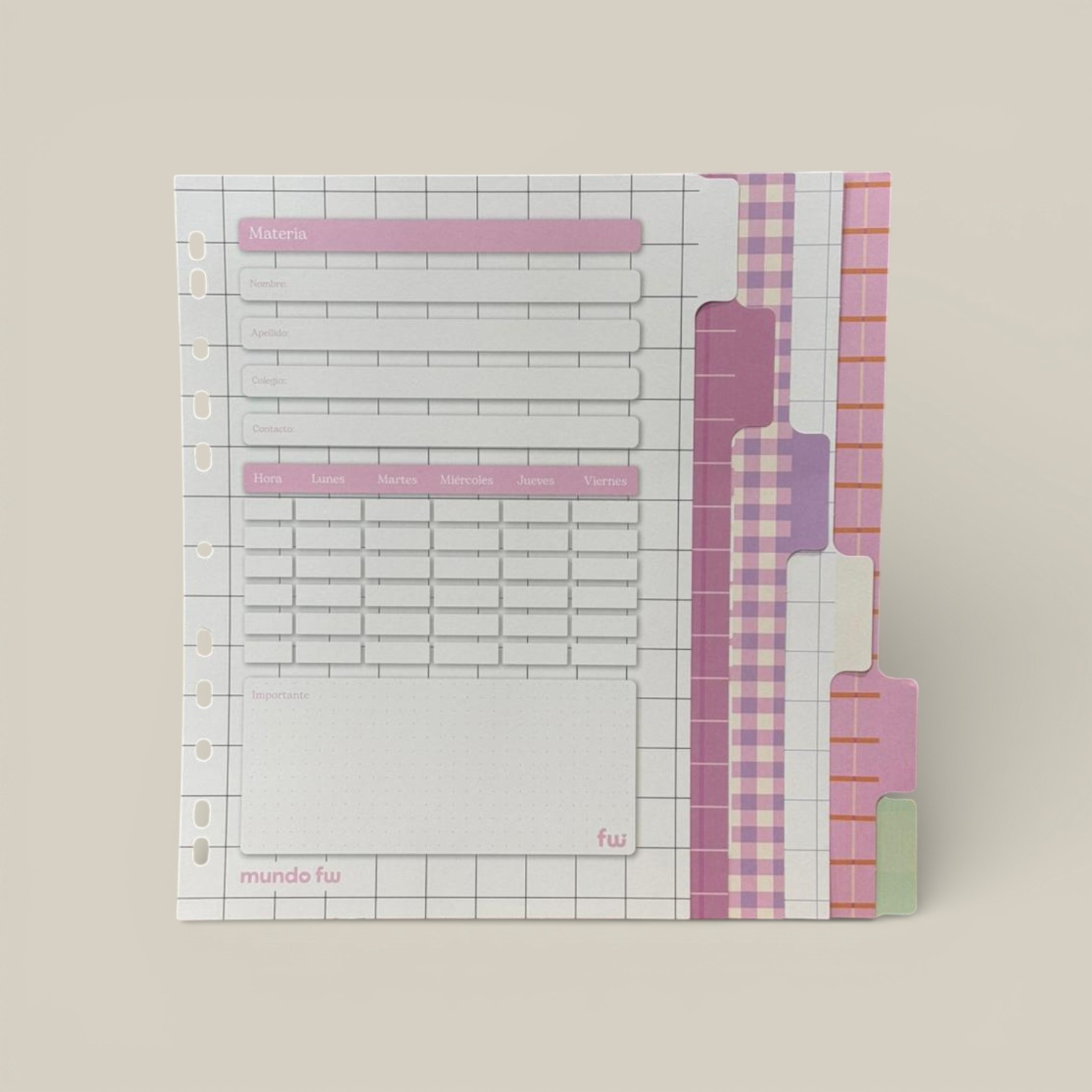 Separadores fw a4 trad.c/leng.cuadrille